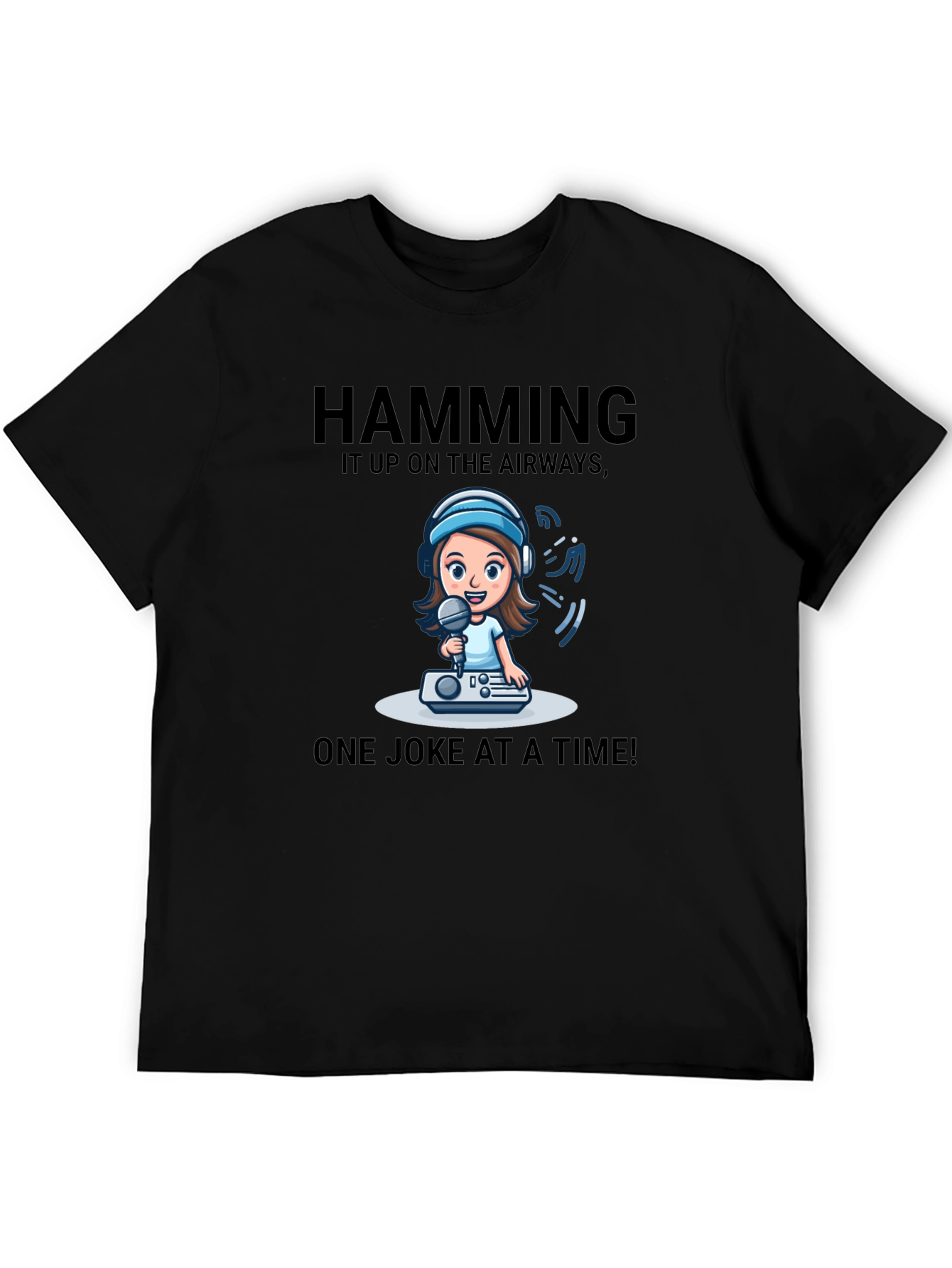 Humorous Hamming it Up Graphic Tee
