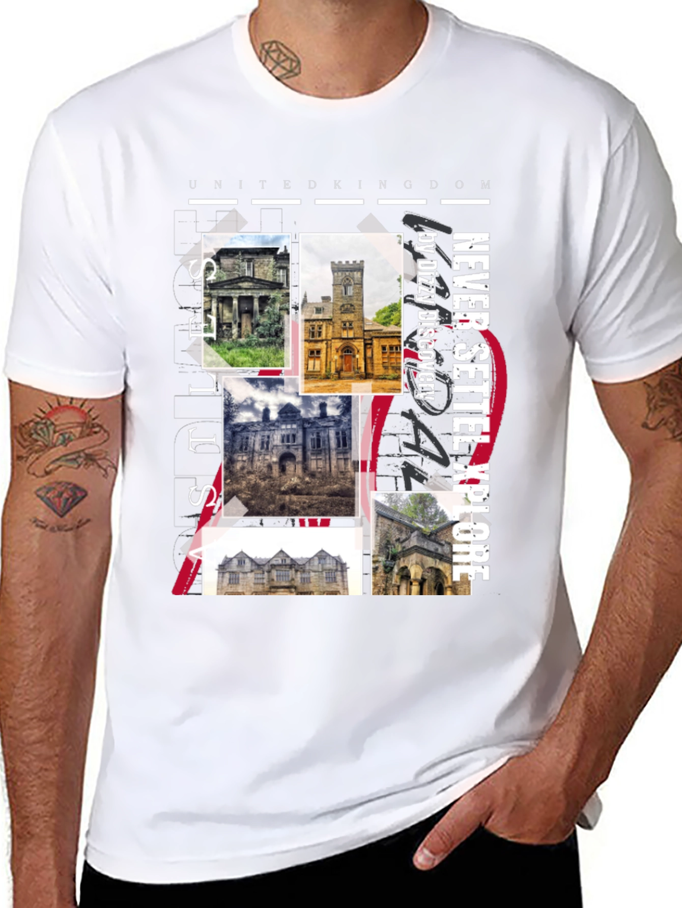 United Kingdom Castles Graphic Tee