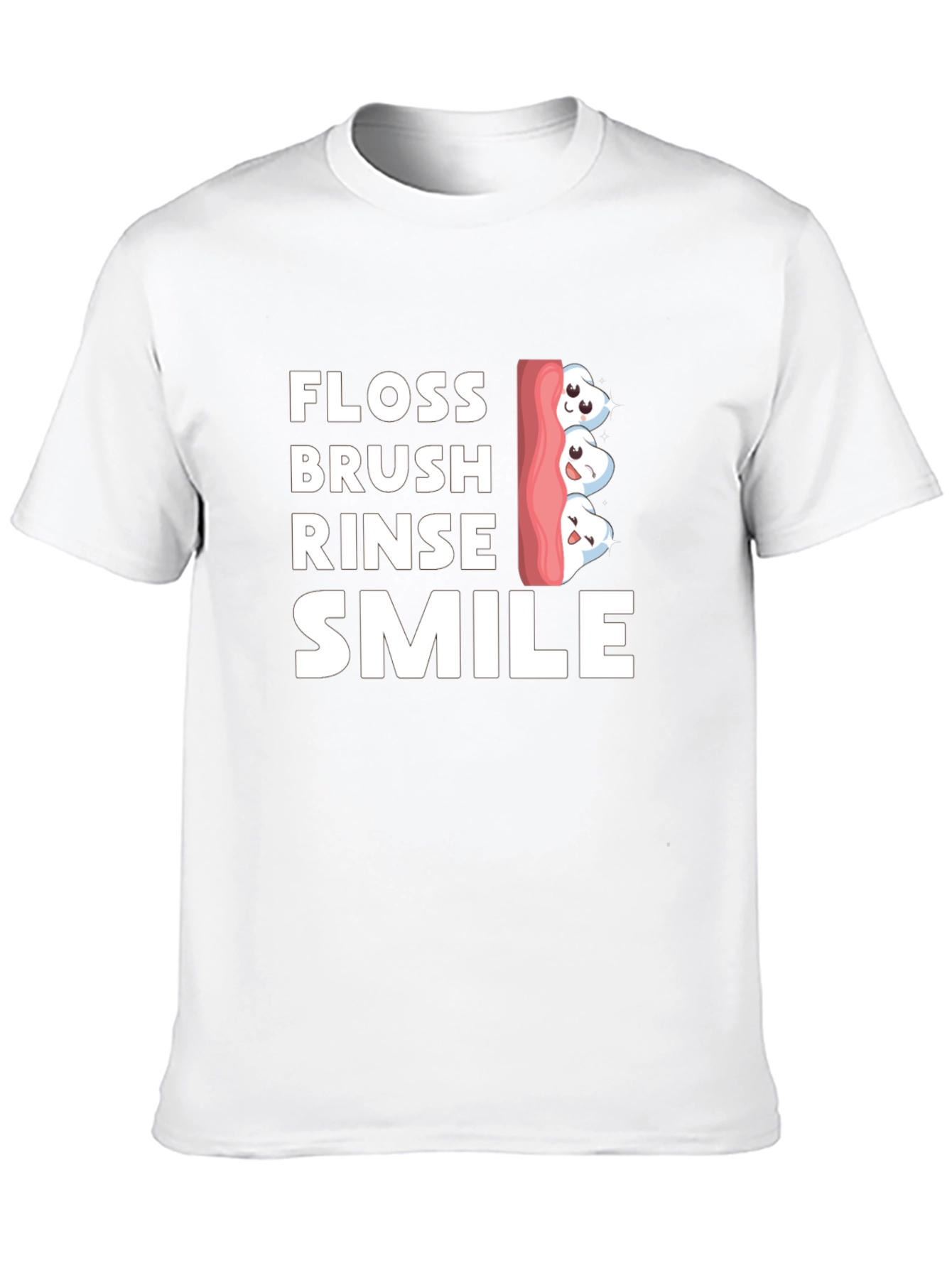 Floss Brush Rinse Smile Graphic Tee