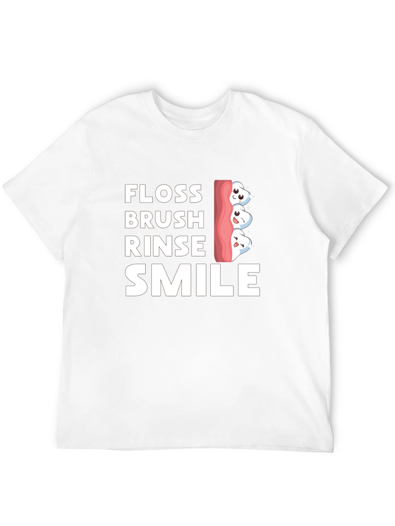 Floss Brush Rinse Smile Graphic Tee