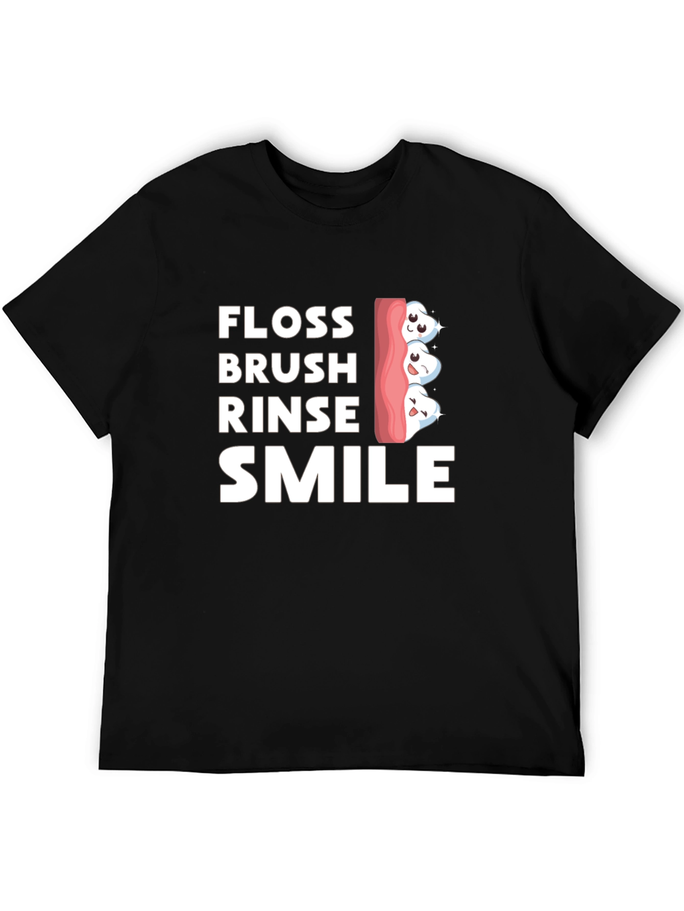 Floss Brush Rinse Smile Graphic Tee