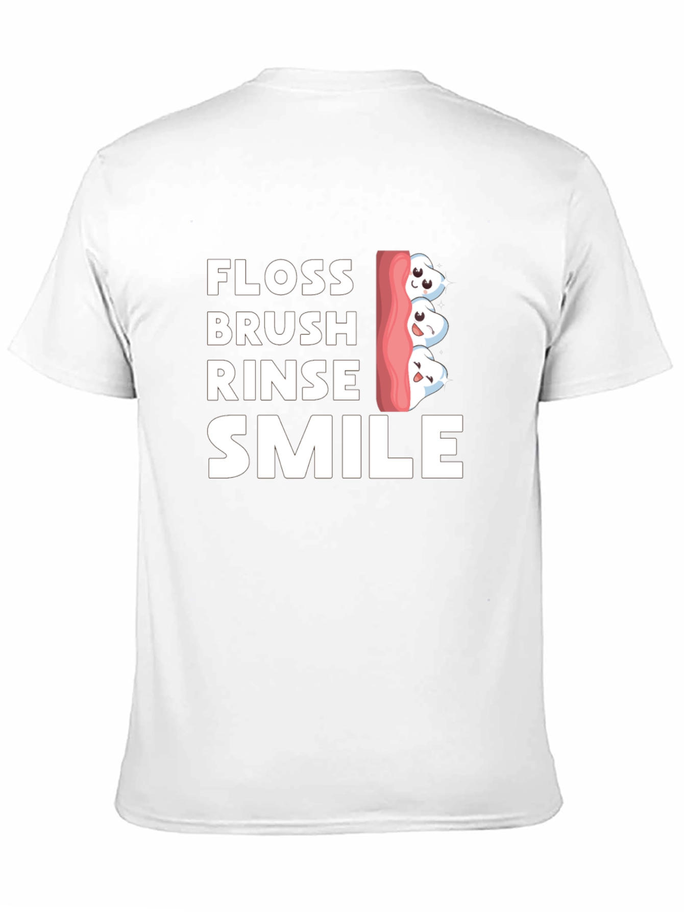 Floss Brush Rinse Smile Graphic Tee