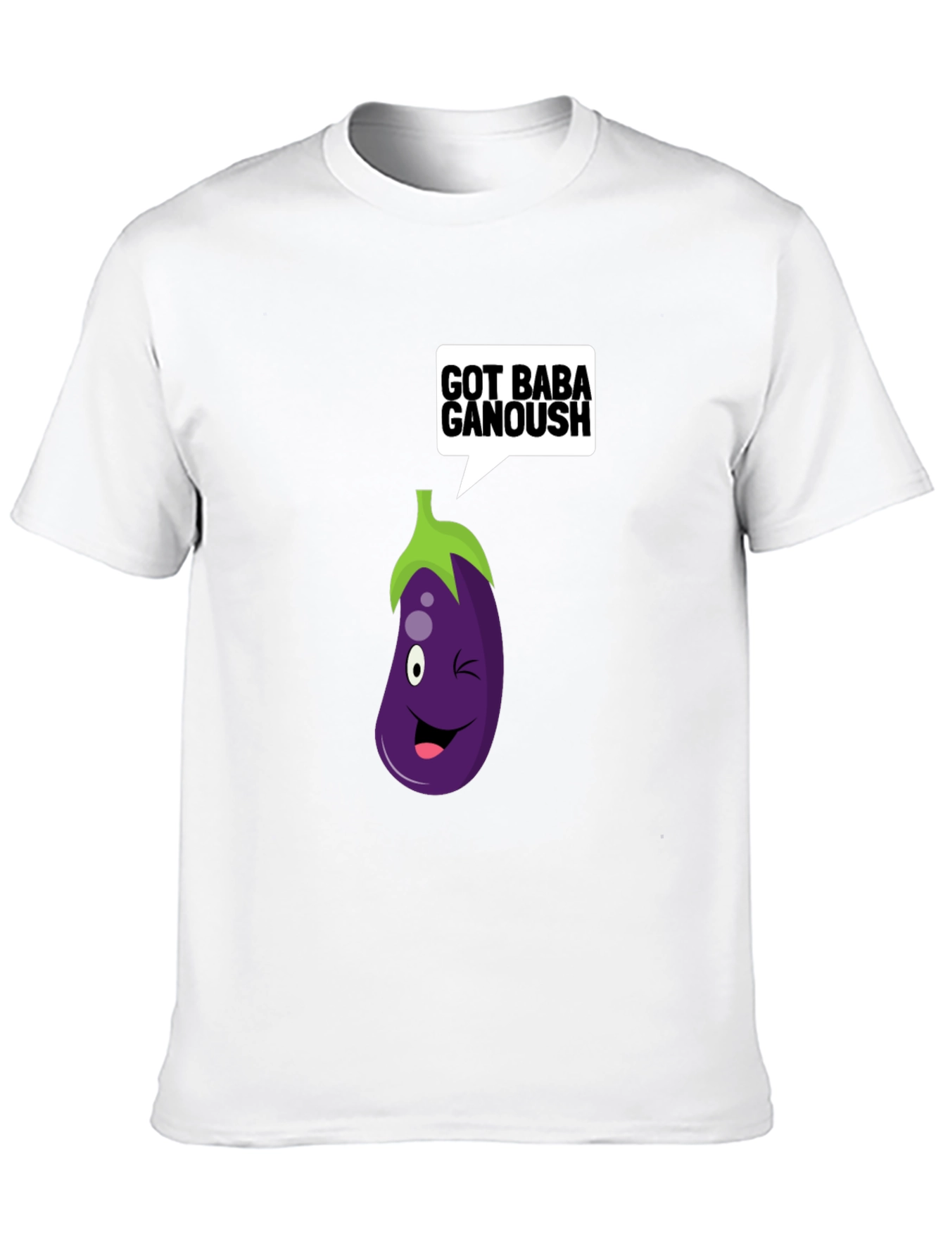 Got Baba Ganoush T-Shirt Eggplant Cartoon Tee