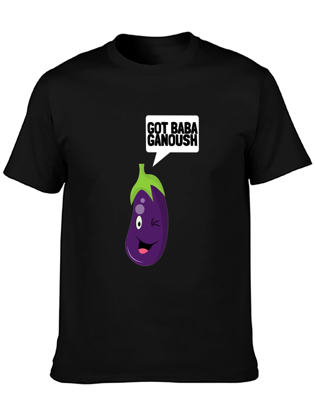 Got Baba Ganoush T-Shirt Eggplant Cartoon Tee