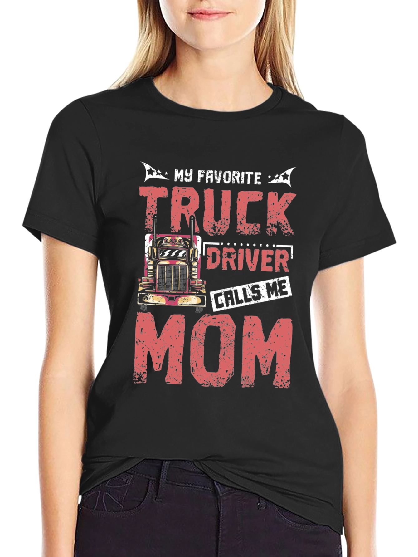 Truck Drivers Mom Graphic T-Shirt