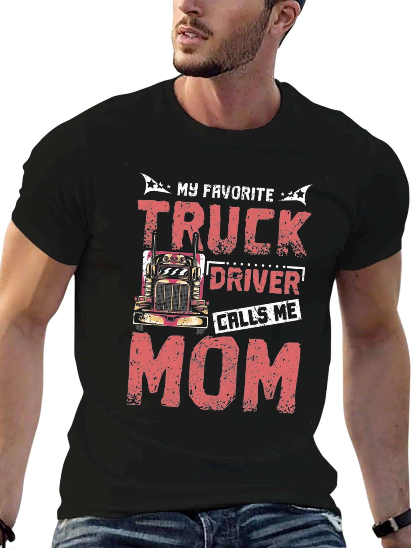Truck Drivers Mom Graphic T-Shirt