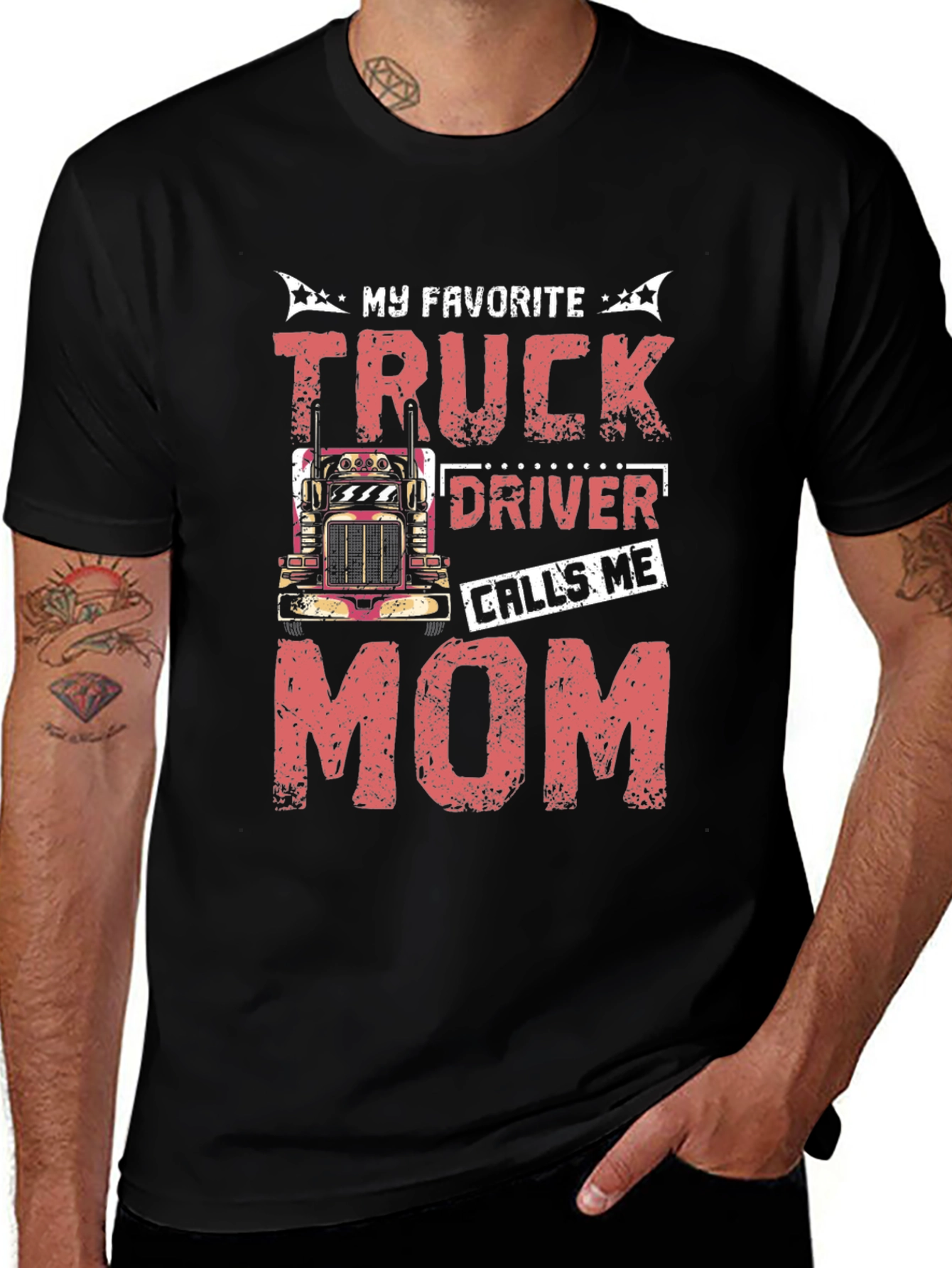 Truck Drivers Mom Graphic T-Shirt