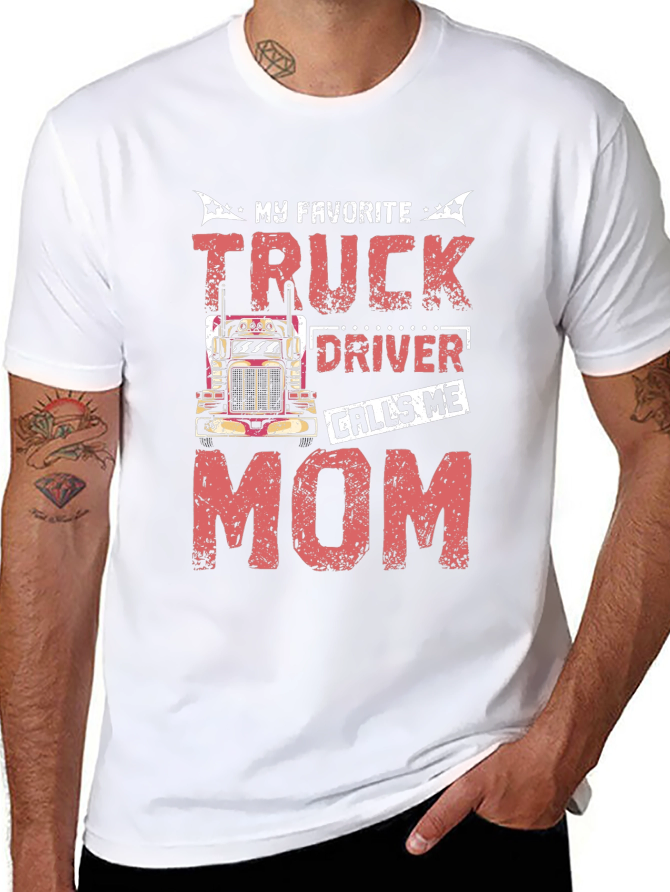 Truck Drivers Mom Graphic T-Shirt