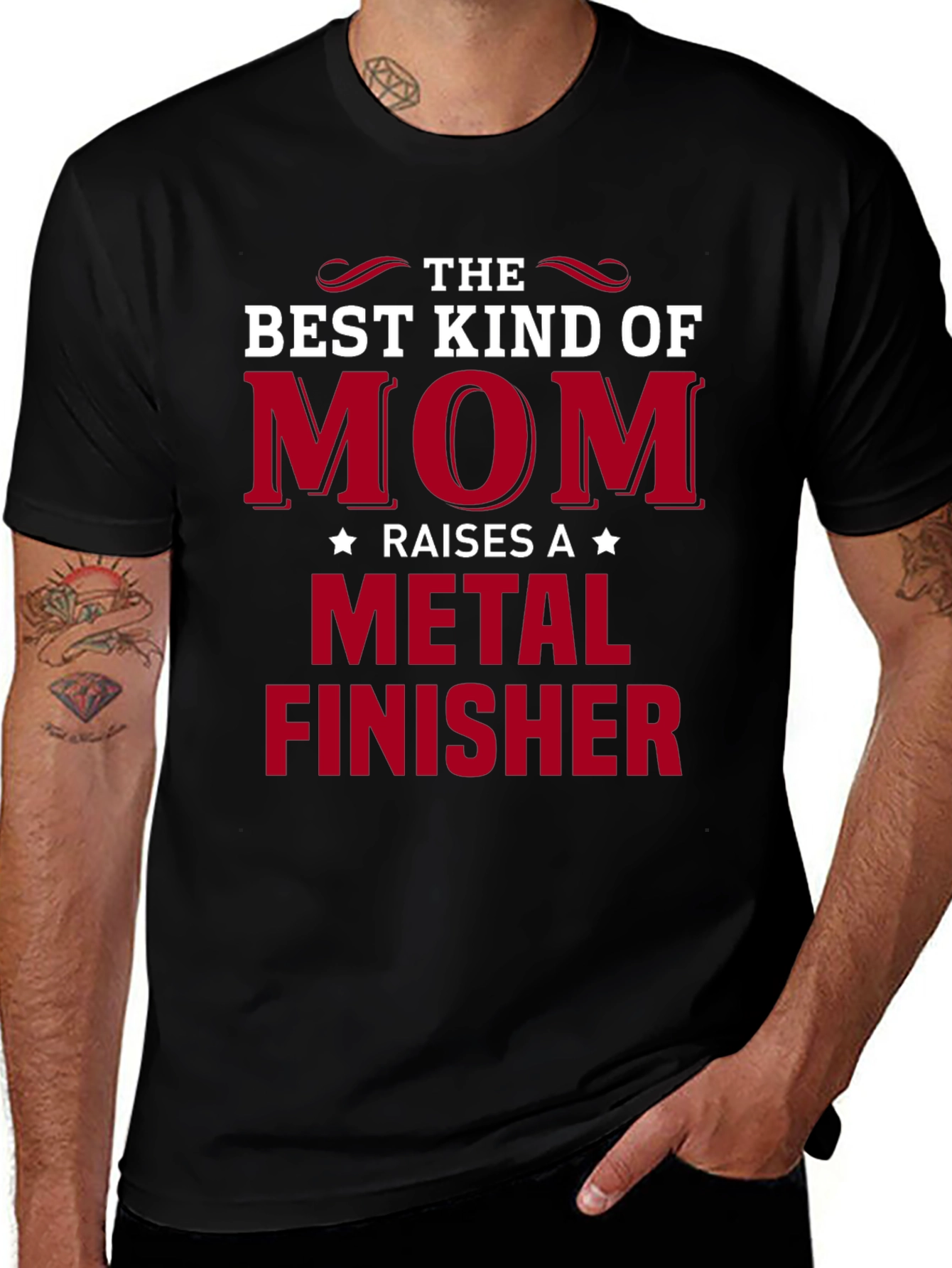 Best Kind of Mom Metal Finisher Graphic T-Shirt