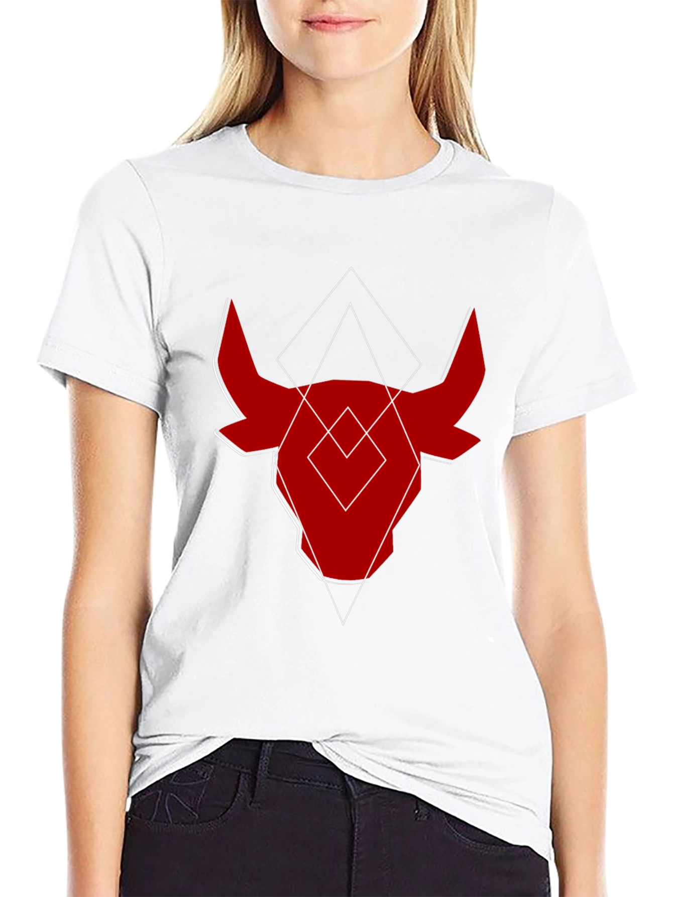 Abstract Bull Graphic Tee - Modern Menswear