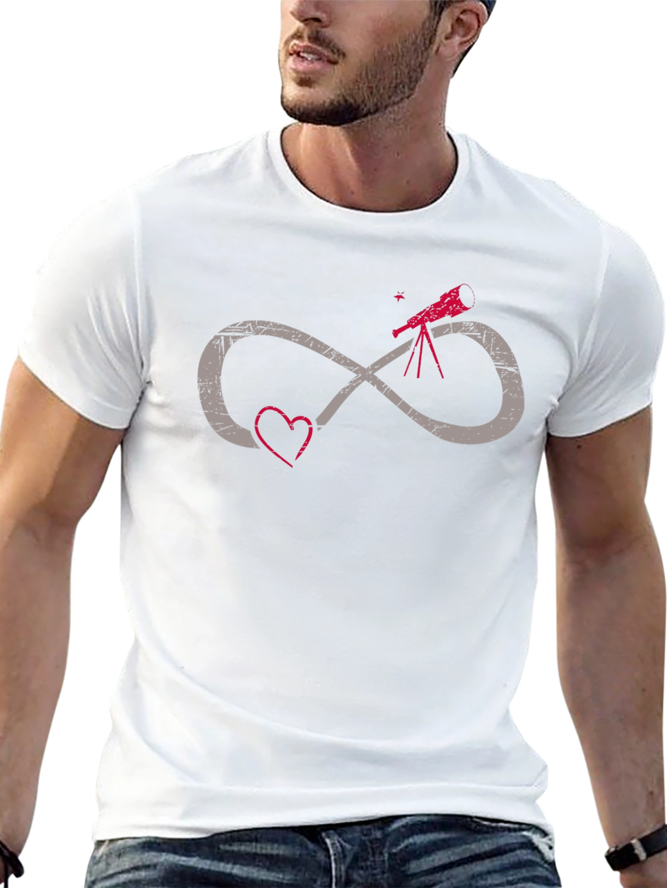 Telescope Infinity Heart Graphic Tee