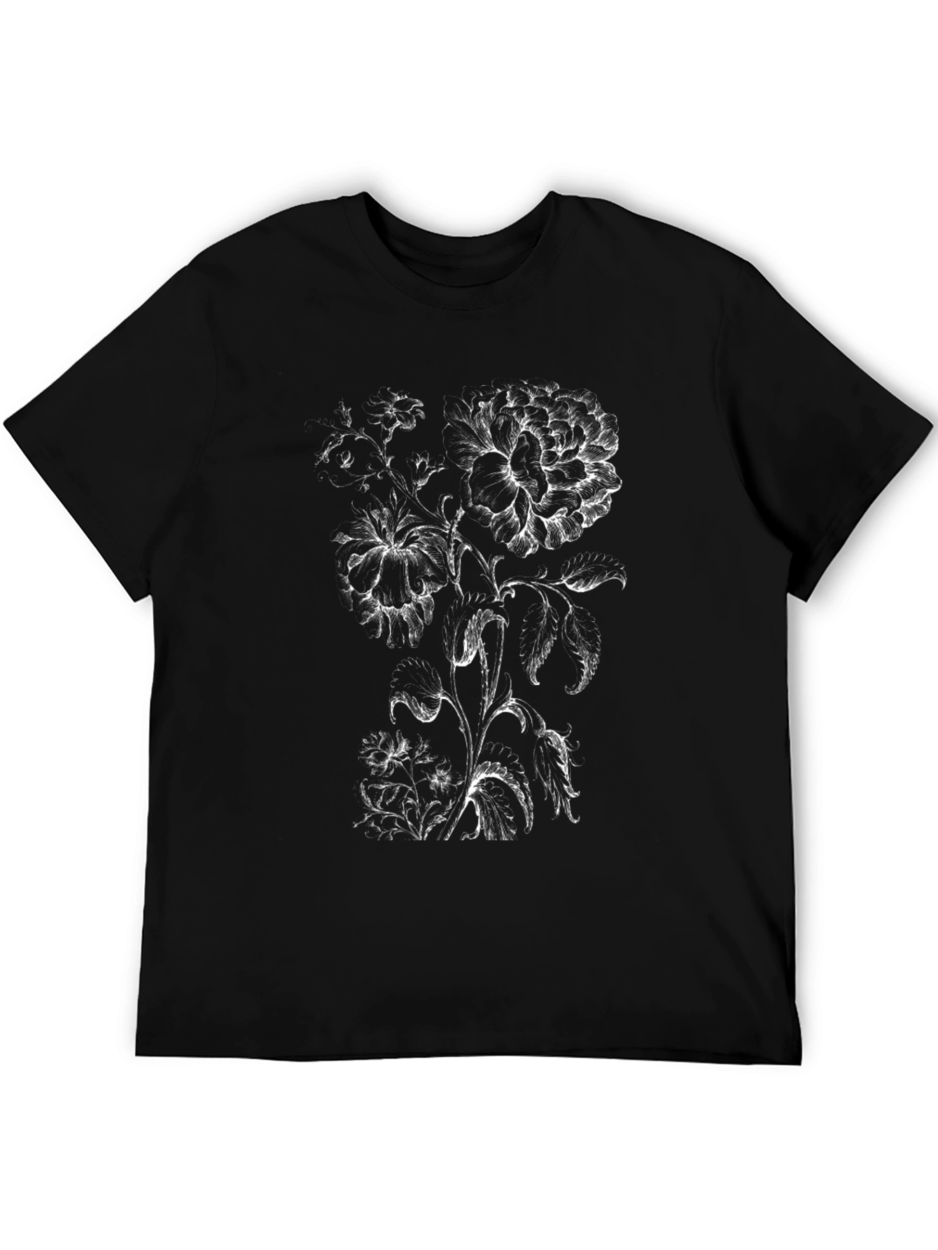 Black Floral Graphic Tee