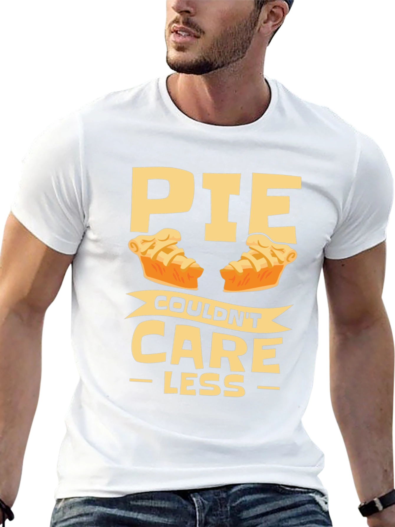 Pie Couldnt Care Less Funny T-Shirt