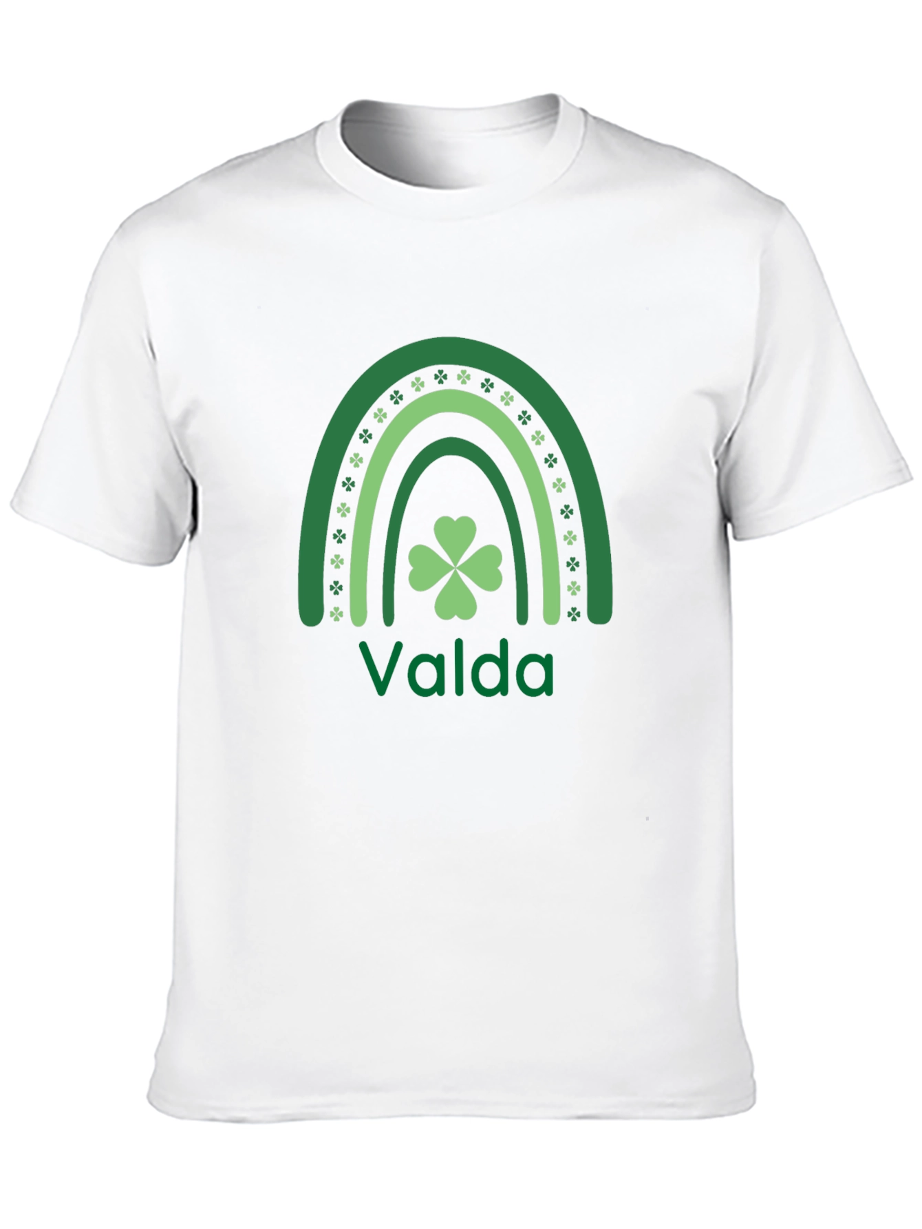 Valda St. Patricks Day Rainbow Shamrock T-Shirt