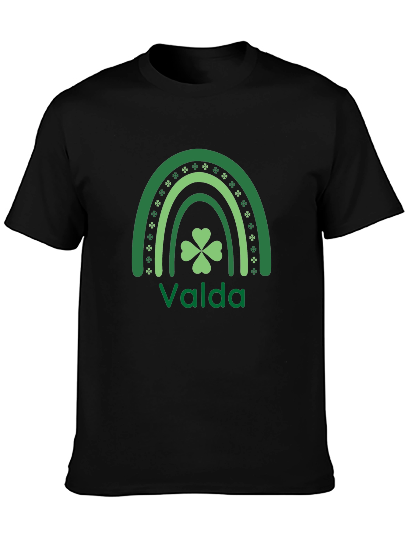 Valda St. Patricks Day Rainbow Shamrock T-Shirt