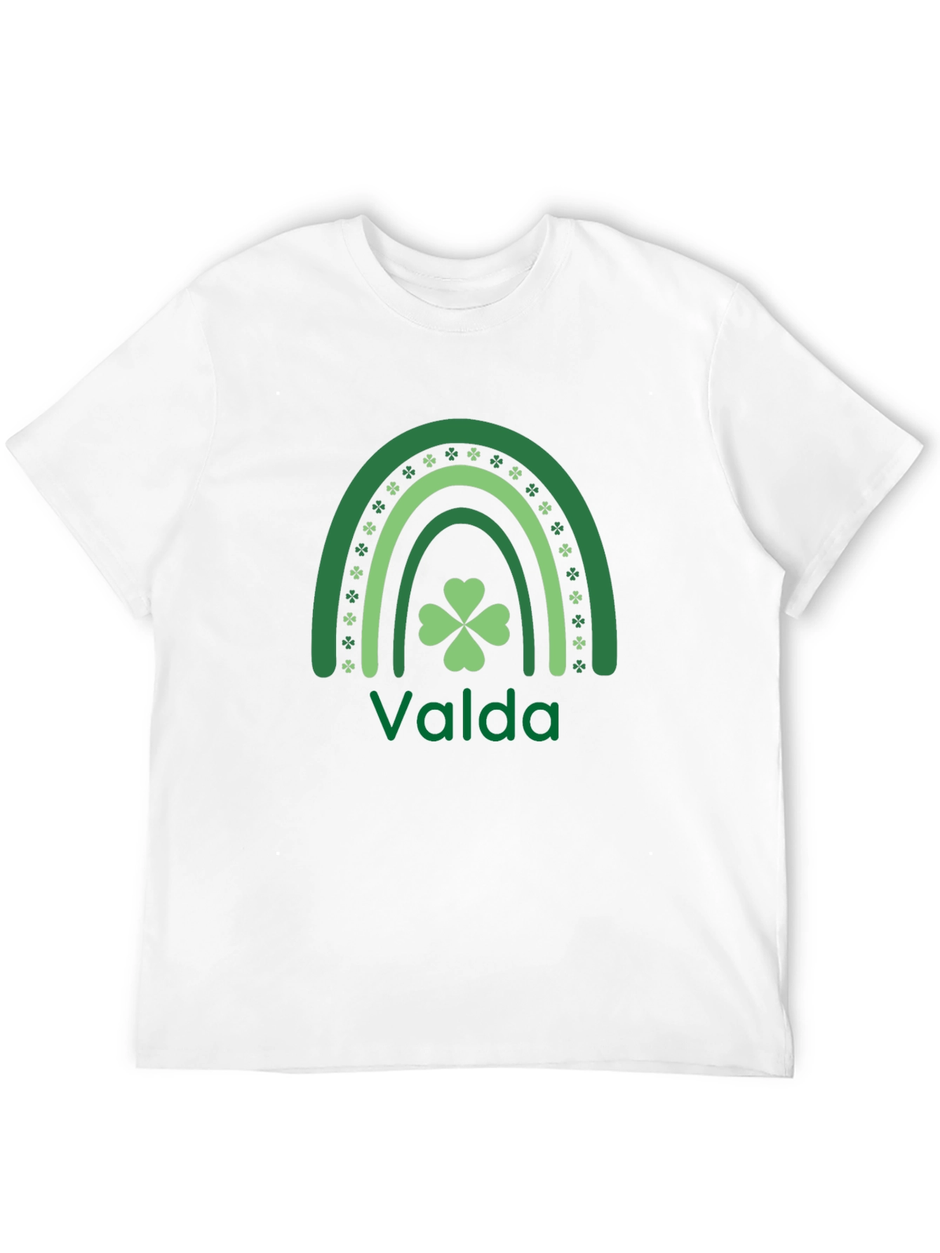 Valda St. Patricks Day Rainbow Shamrock T-Shirt