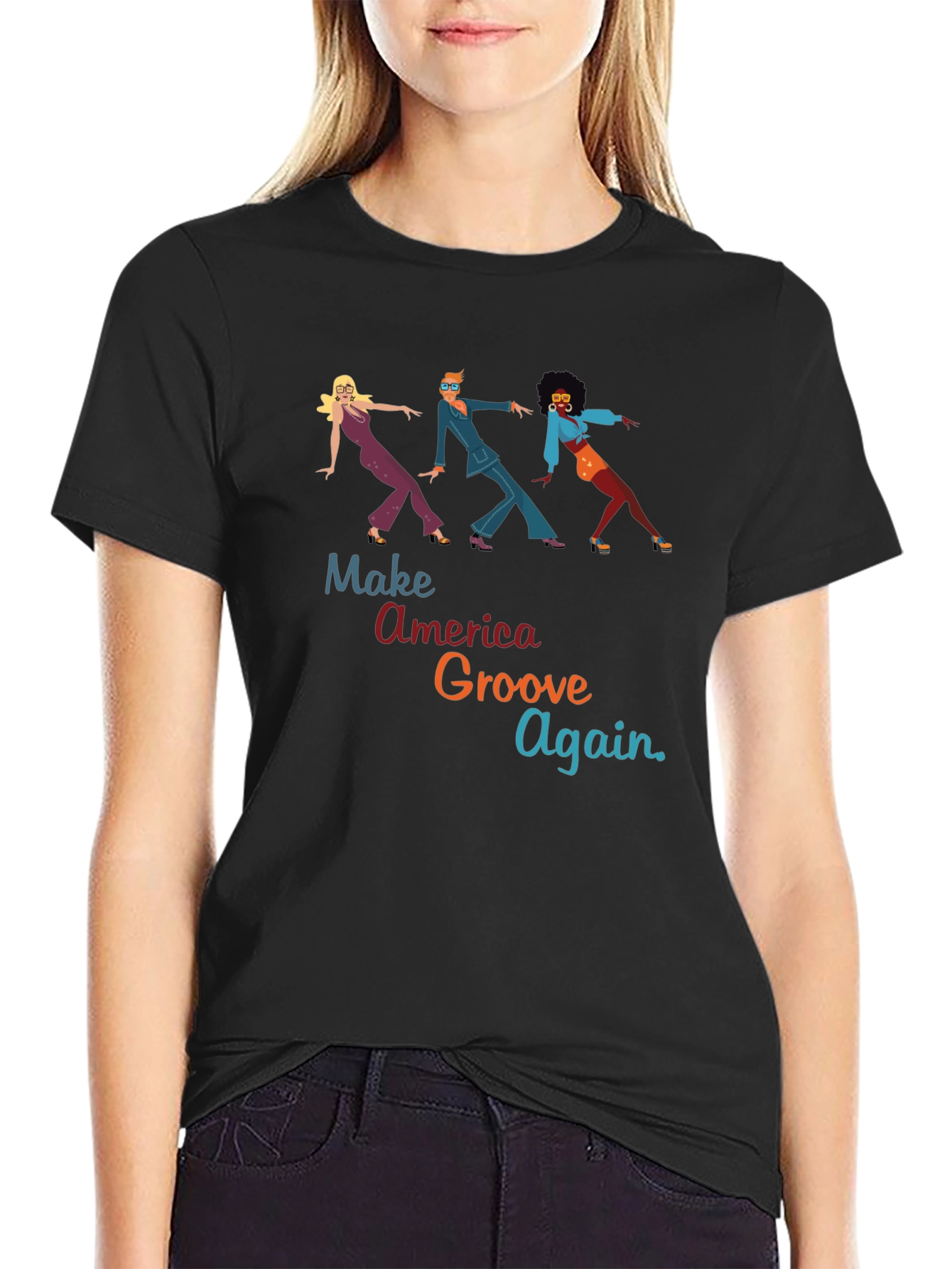 Make America Groove Again T-Shirt - Disco Era Vibes
