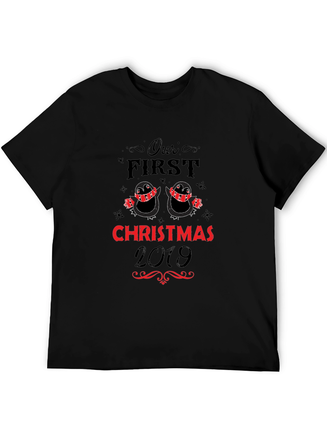 Our First Christmas 2019 Penguin Couple T-Shirt