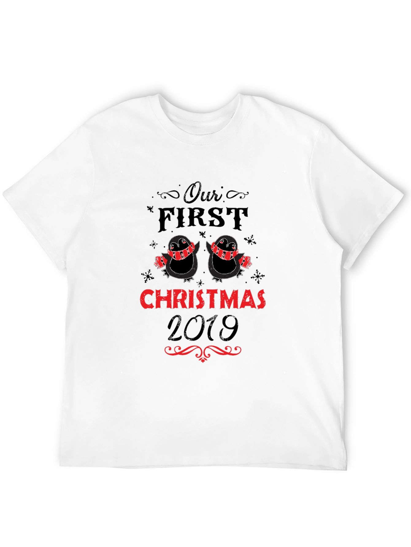 Our First Christmas 2019 Penguin Couple T-Shirt