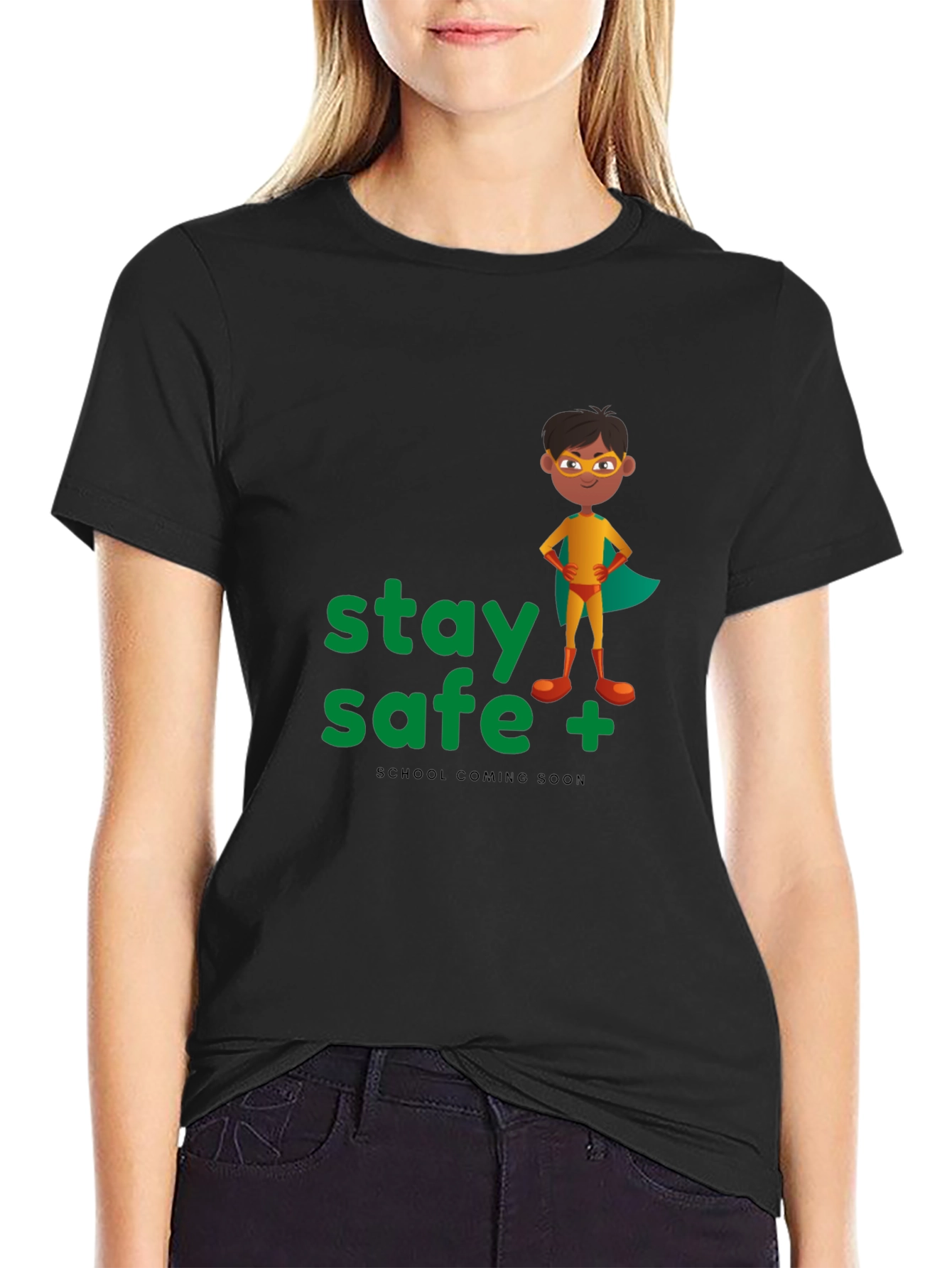 Stay Safe Superhero T-Shirt - School Ready