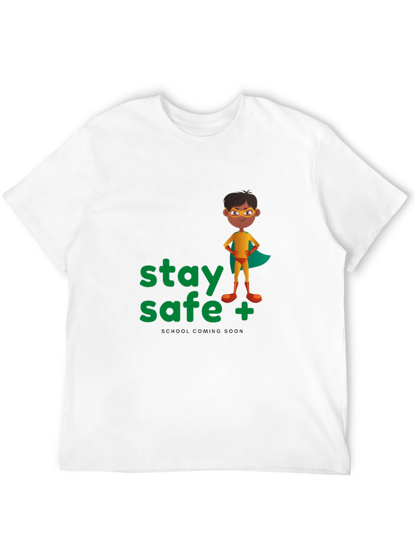 Stay Safe Superhero T-Shirt - School Ready