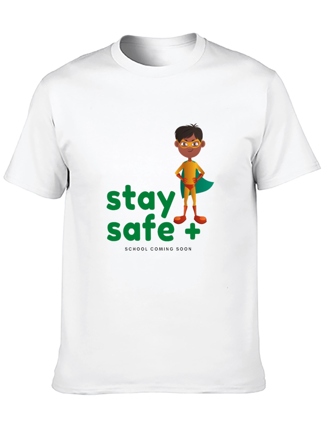 Stay Safe Superhero T-Shirt - School Ready