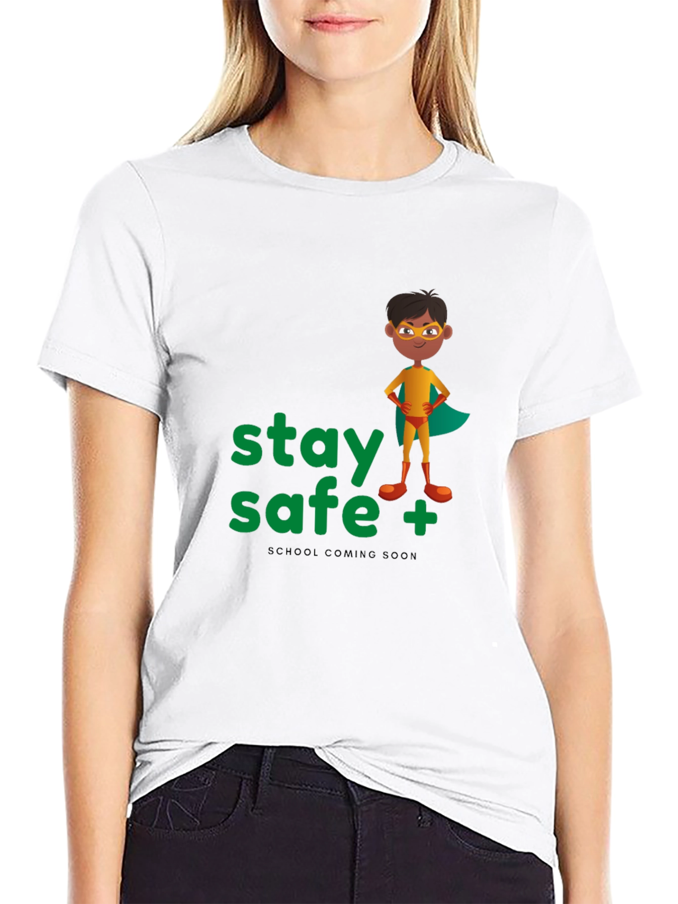 Stay Safe Superhero T-Shirt - School Ready