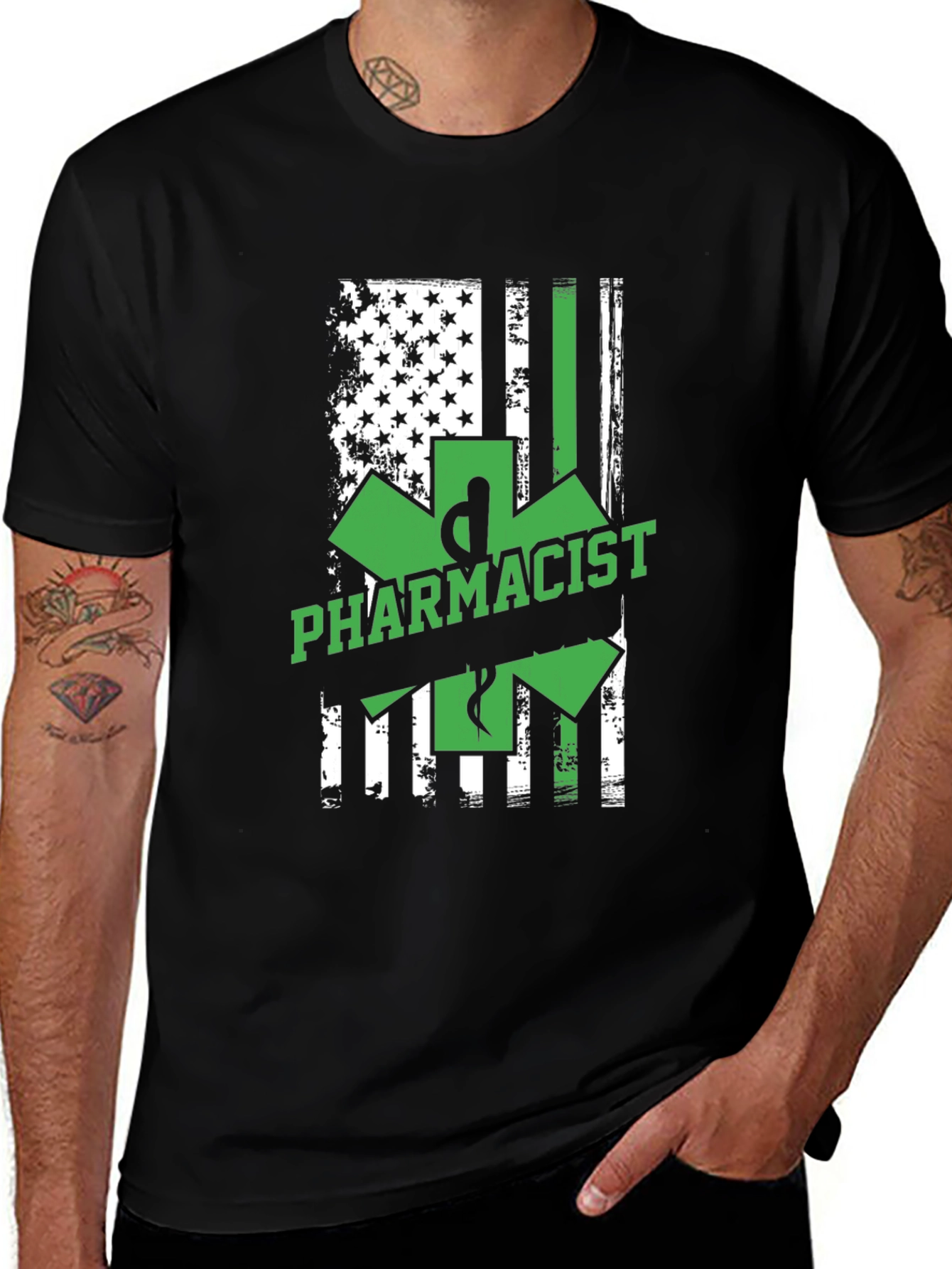 Pharmacist American Flag T-Shirt