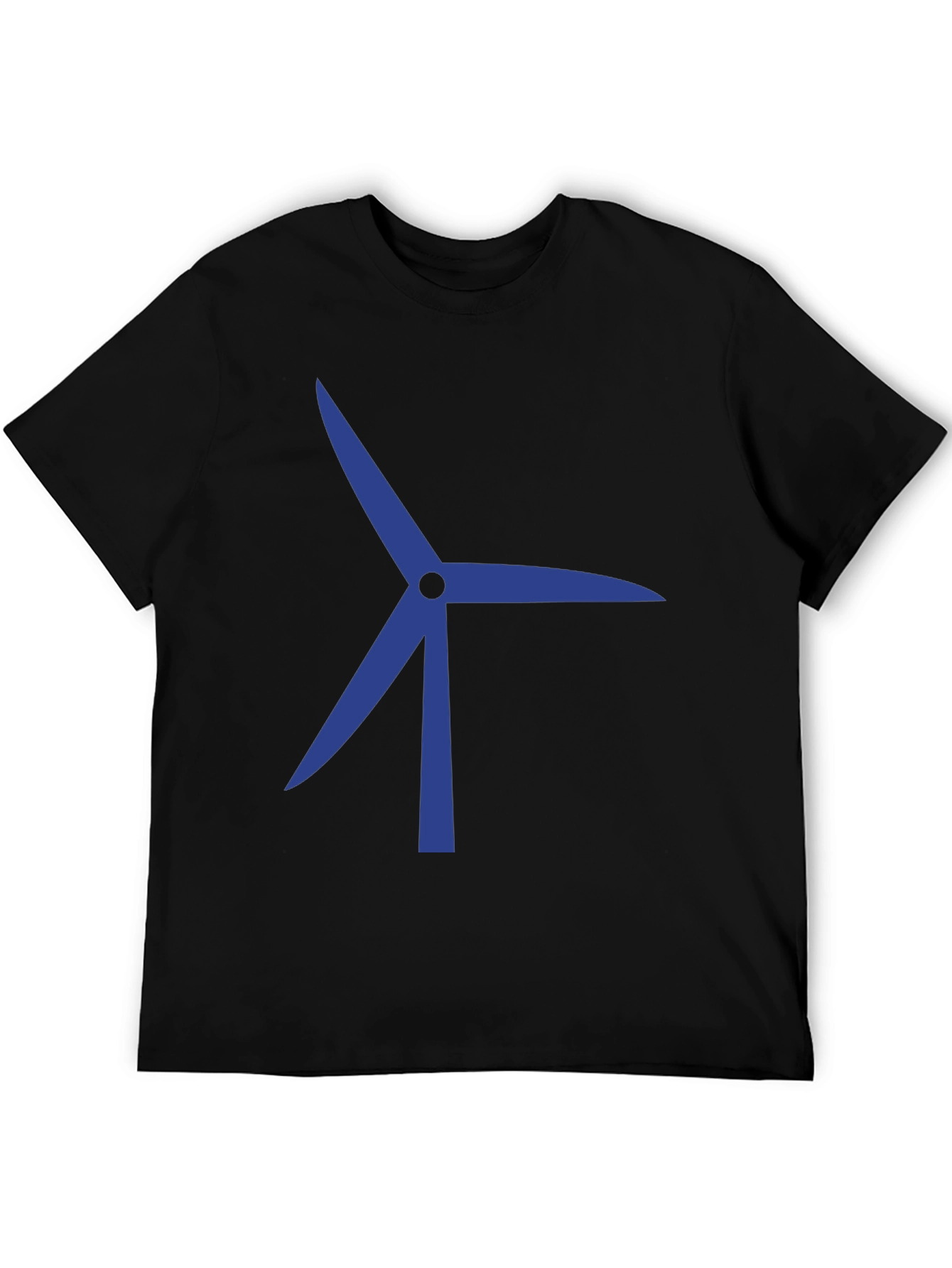 Wind Turbine Graphic T-Shirt - Sustainable Energy Tee