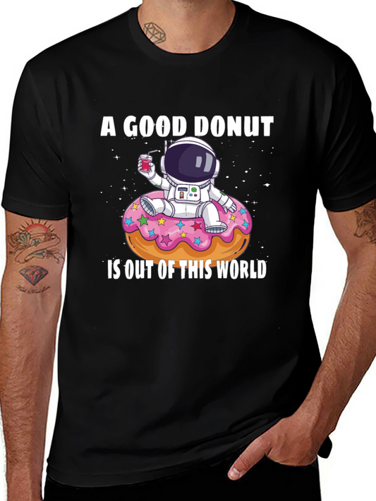 Astronaut Donut Graphic T-Shirt