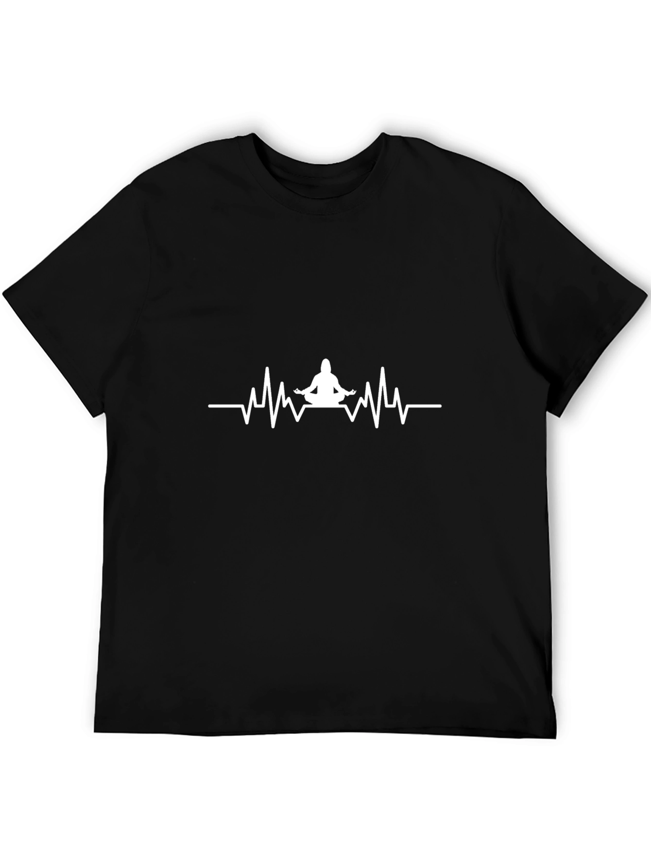 Yoga Heartbeat Graphic T-Shirt - Meditation Tee