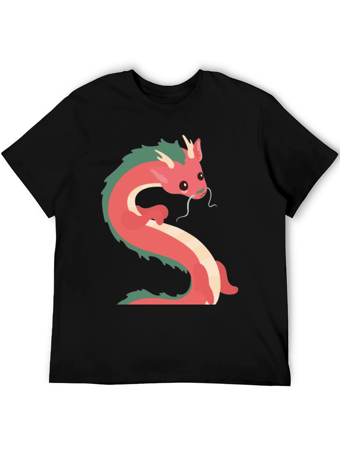 Dragon Graphic T-Shirt - Casual Black Tee