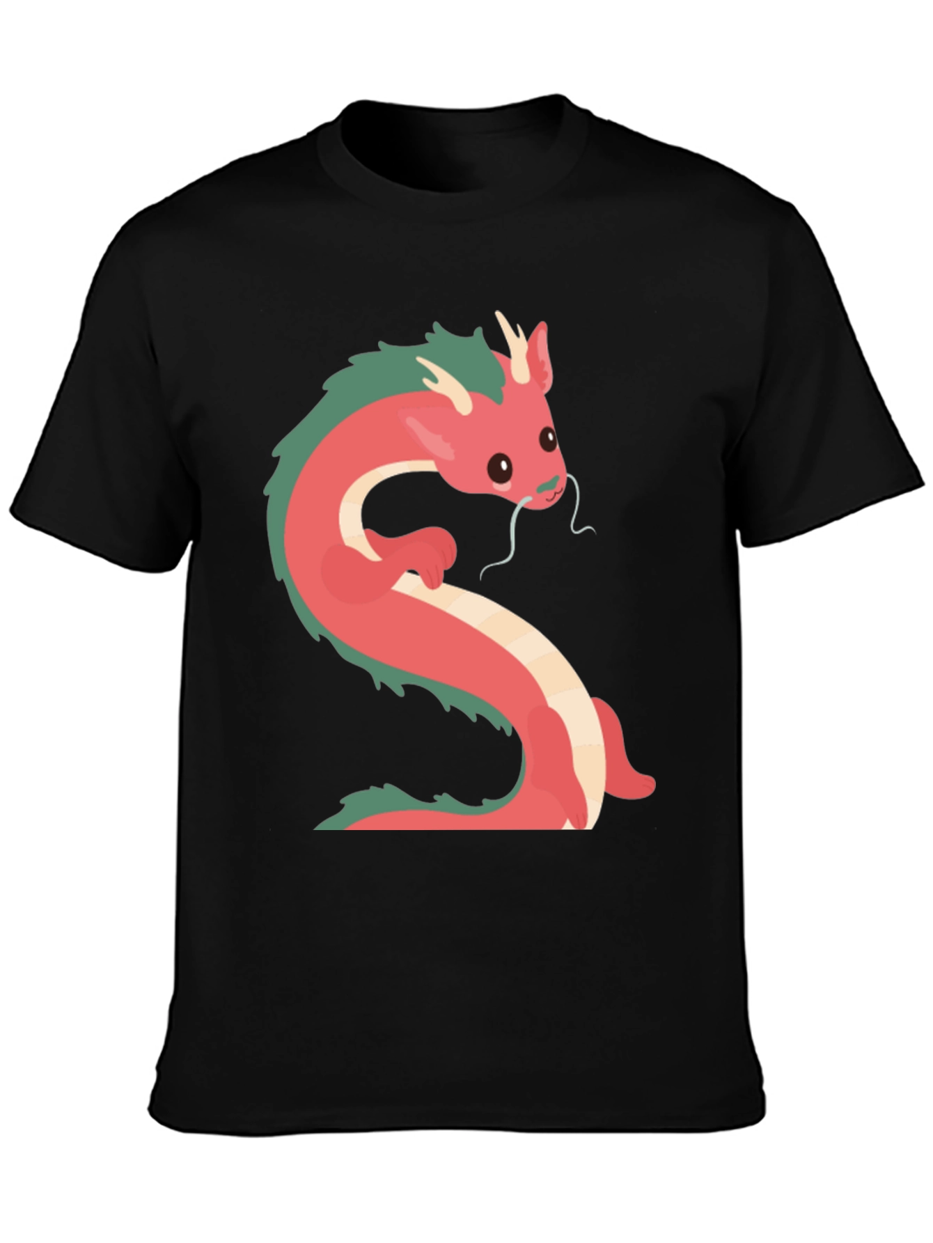 Dragon Graphic T-Shirt - Casual Black Tee
