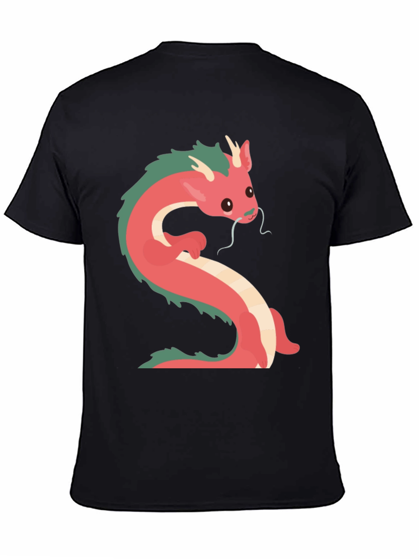 Dragon Graphic T-Shirt - Casual Black Tee