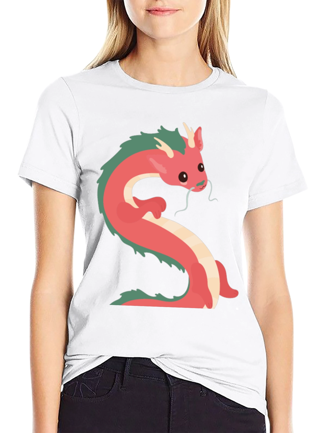 Dragon Graphic T-Shirt - Casual Black Tee