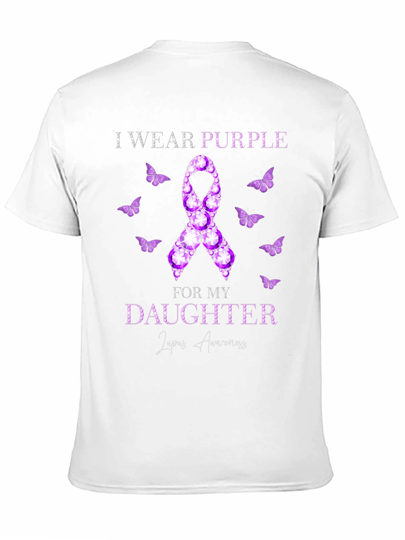 Purple Lupus Awareness Daughter T-Shirt