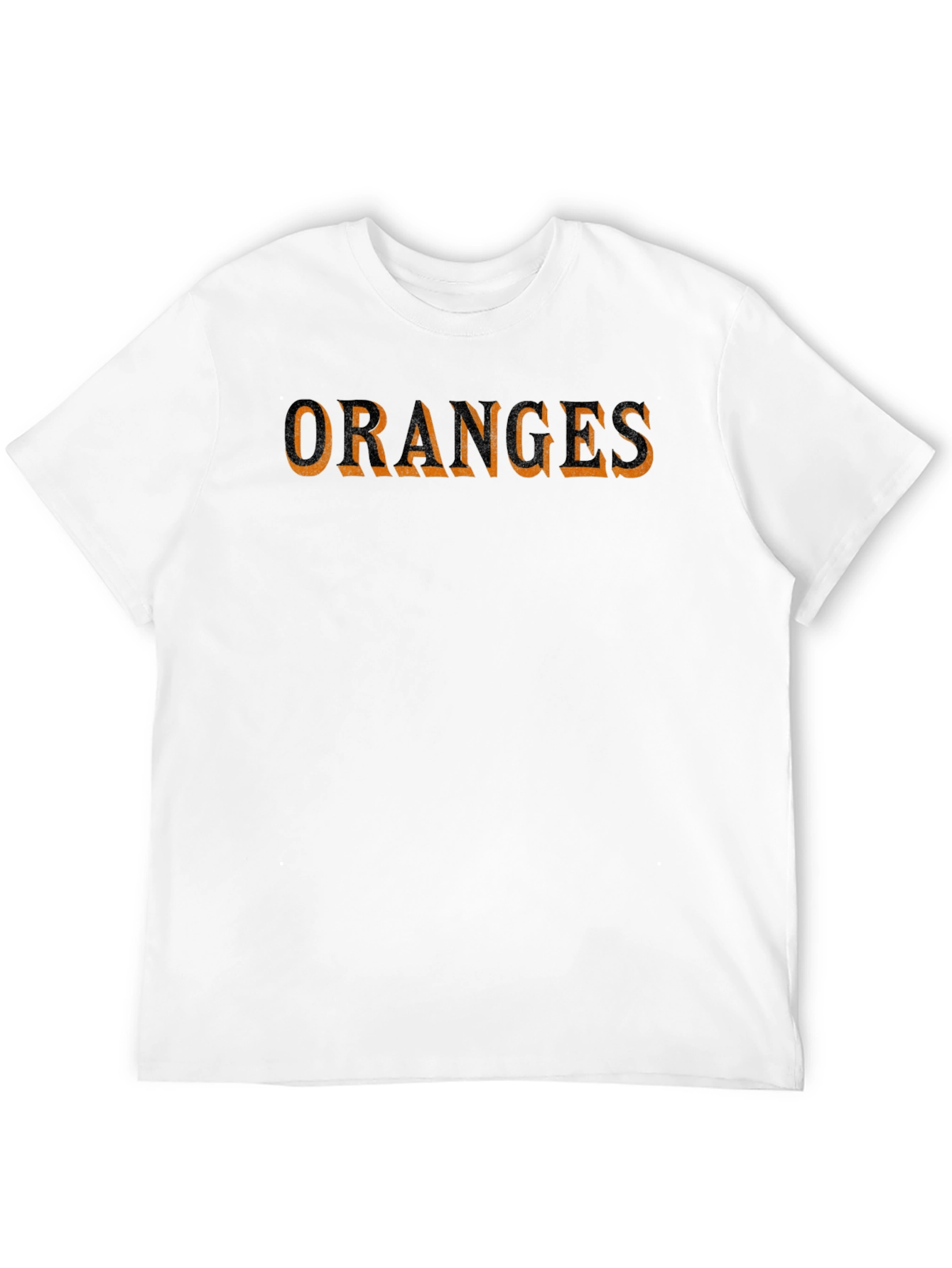 Oranges Graphic Print Black T-Shirt