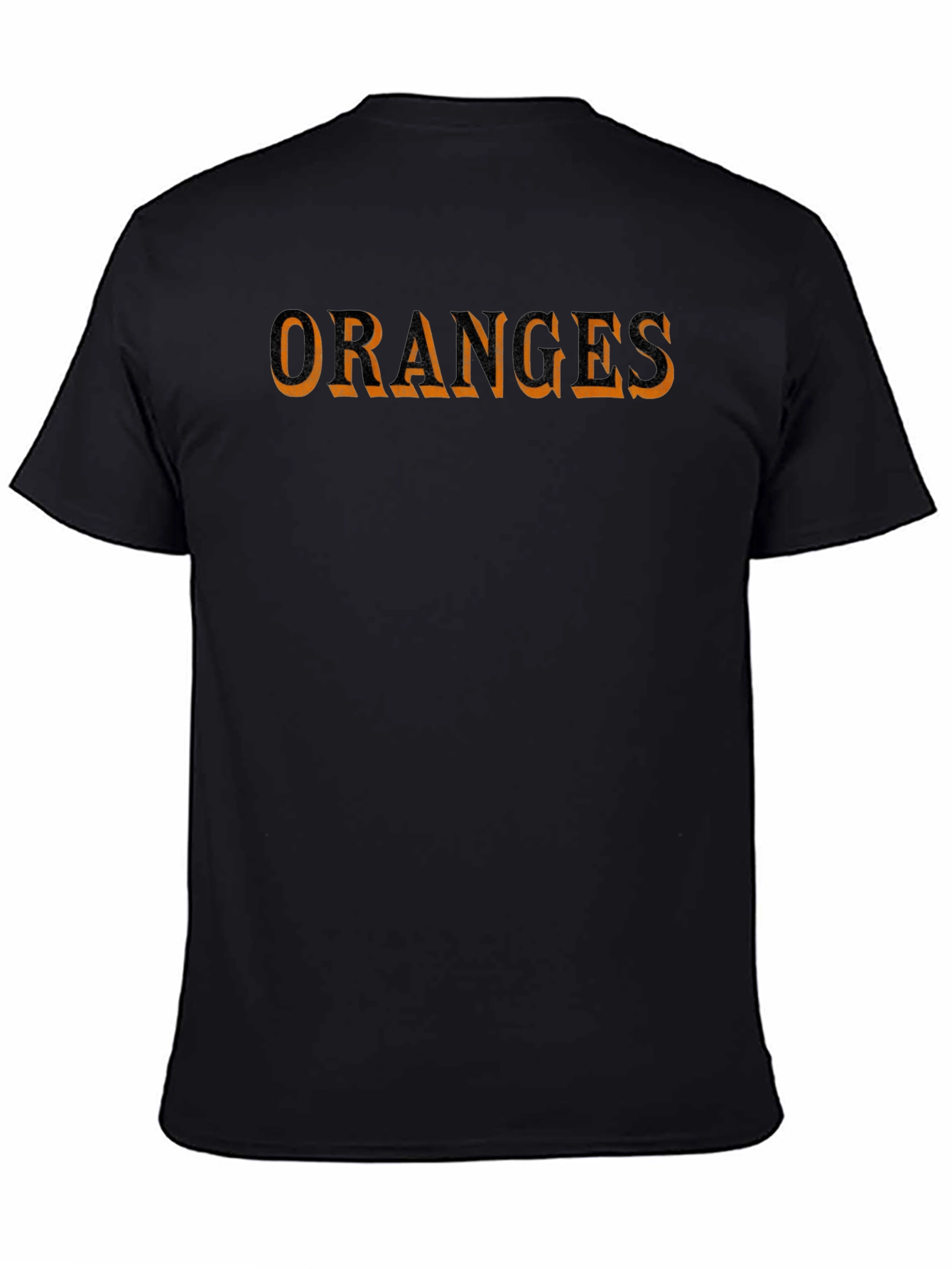 Oranges Graphic Print Black T-Shirt