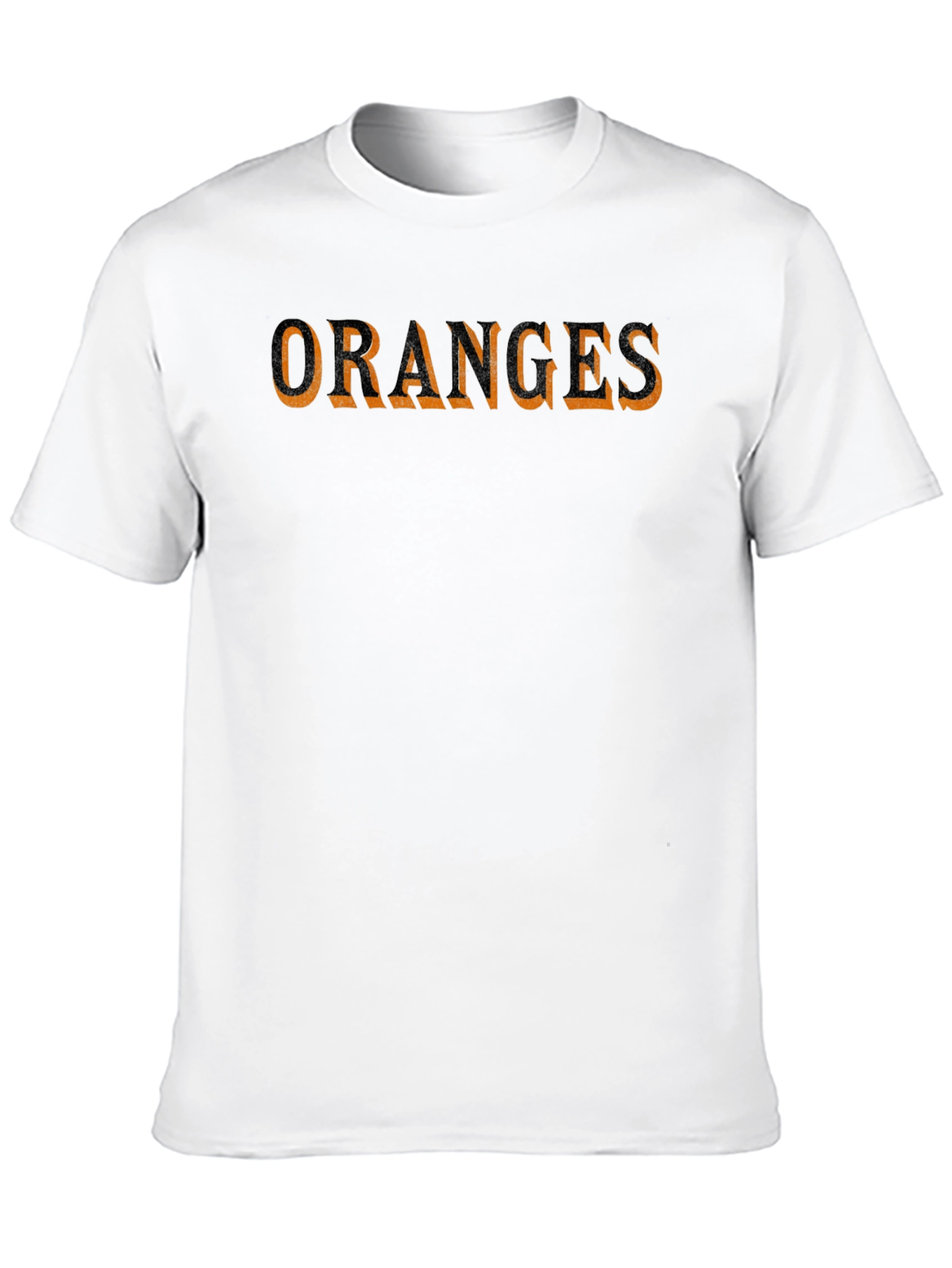 Oranges Graphic Print Black T-Shirt