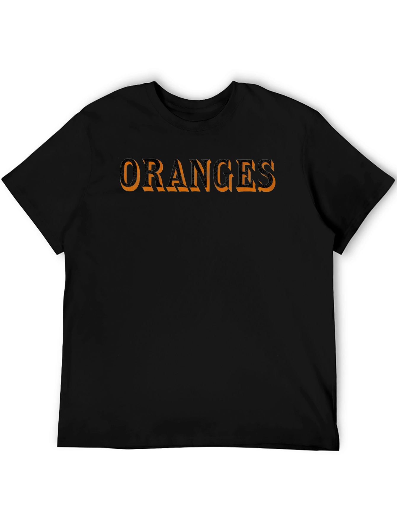 Oranges Graphic Print Black T-Shirt