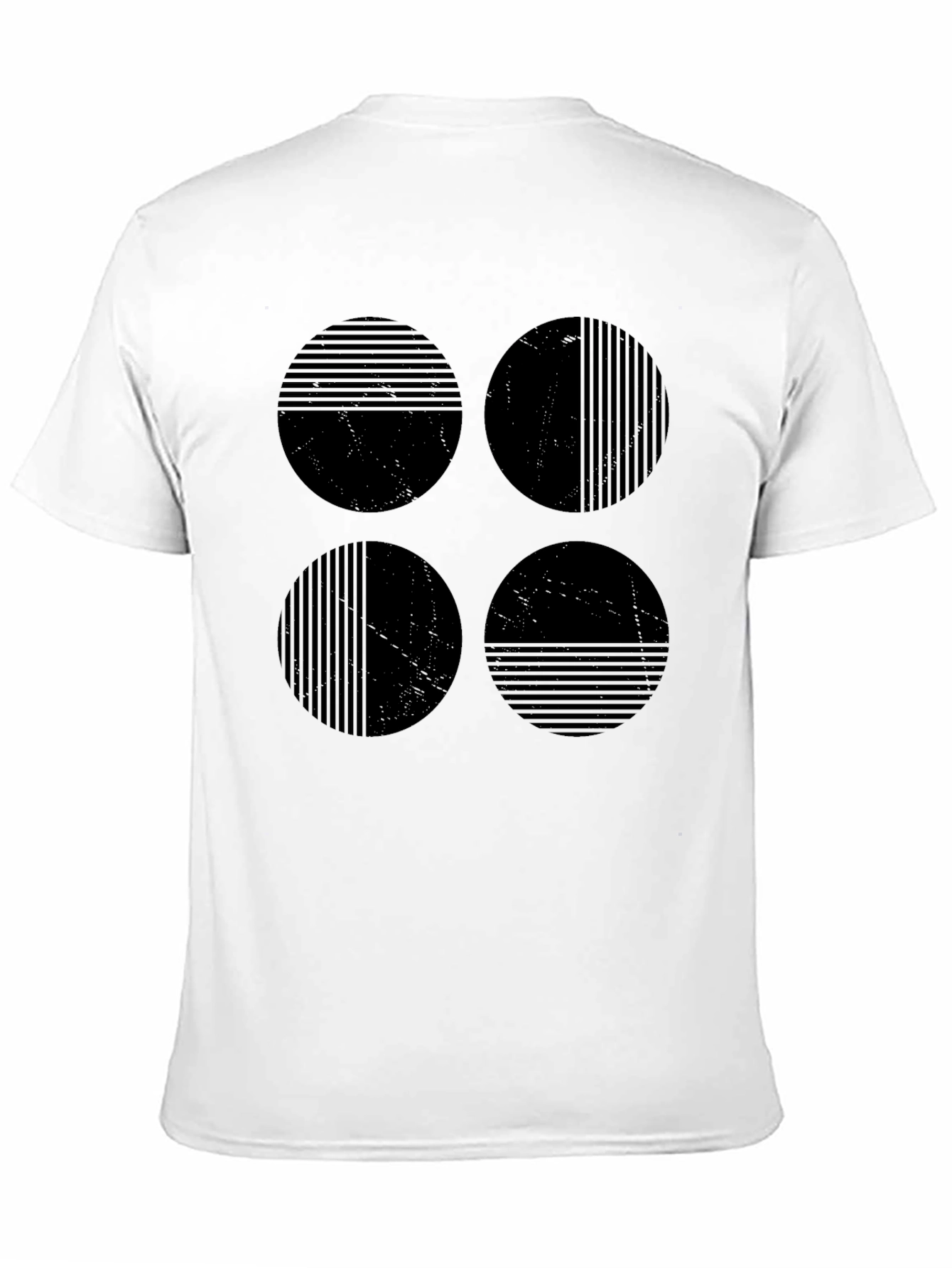 Geometric Circle Graphic Black Tee