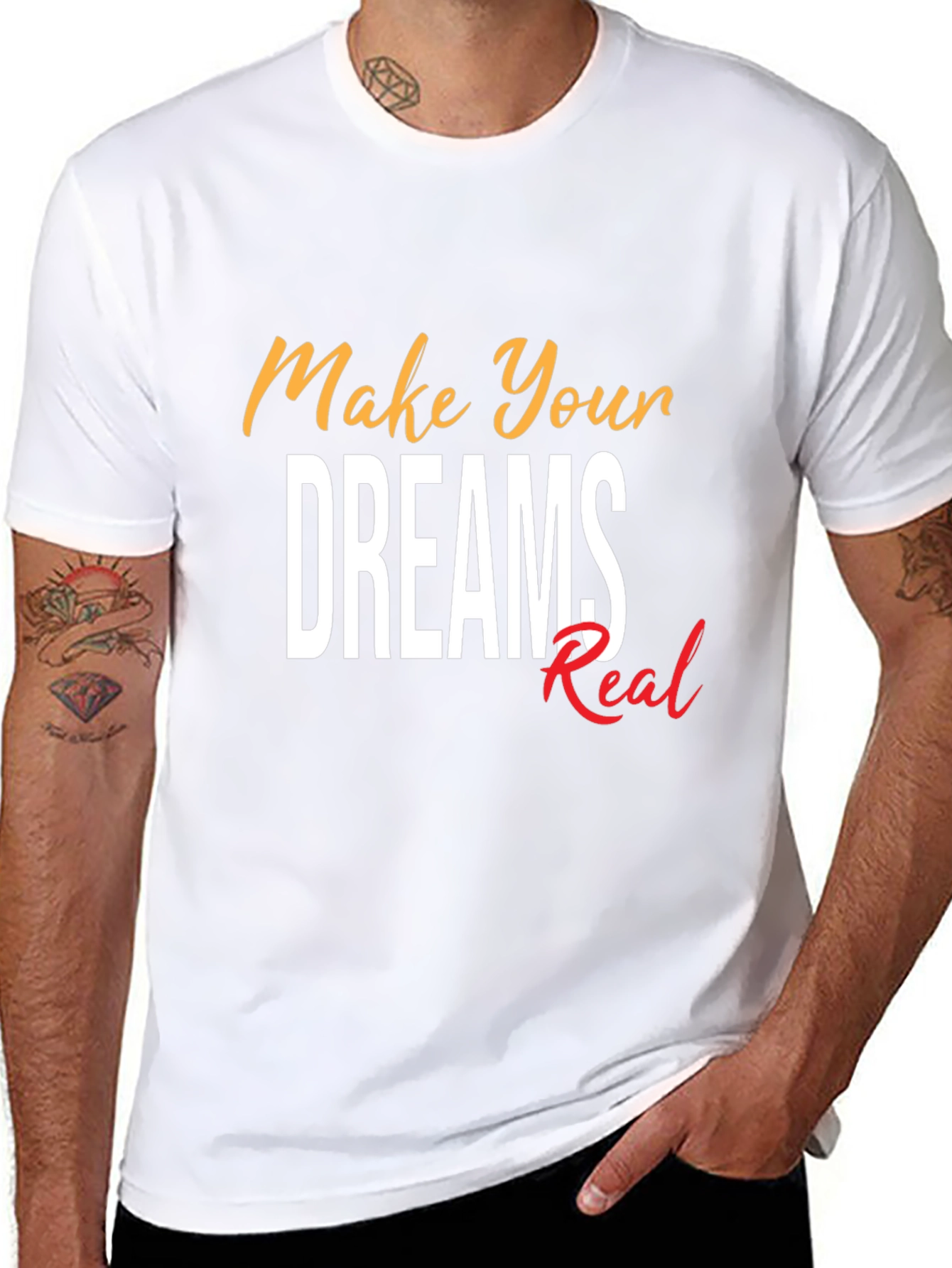 Make Your Dreams Real Graphic Tee - Black