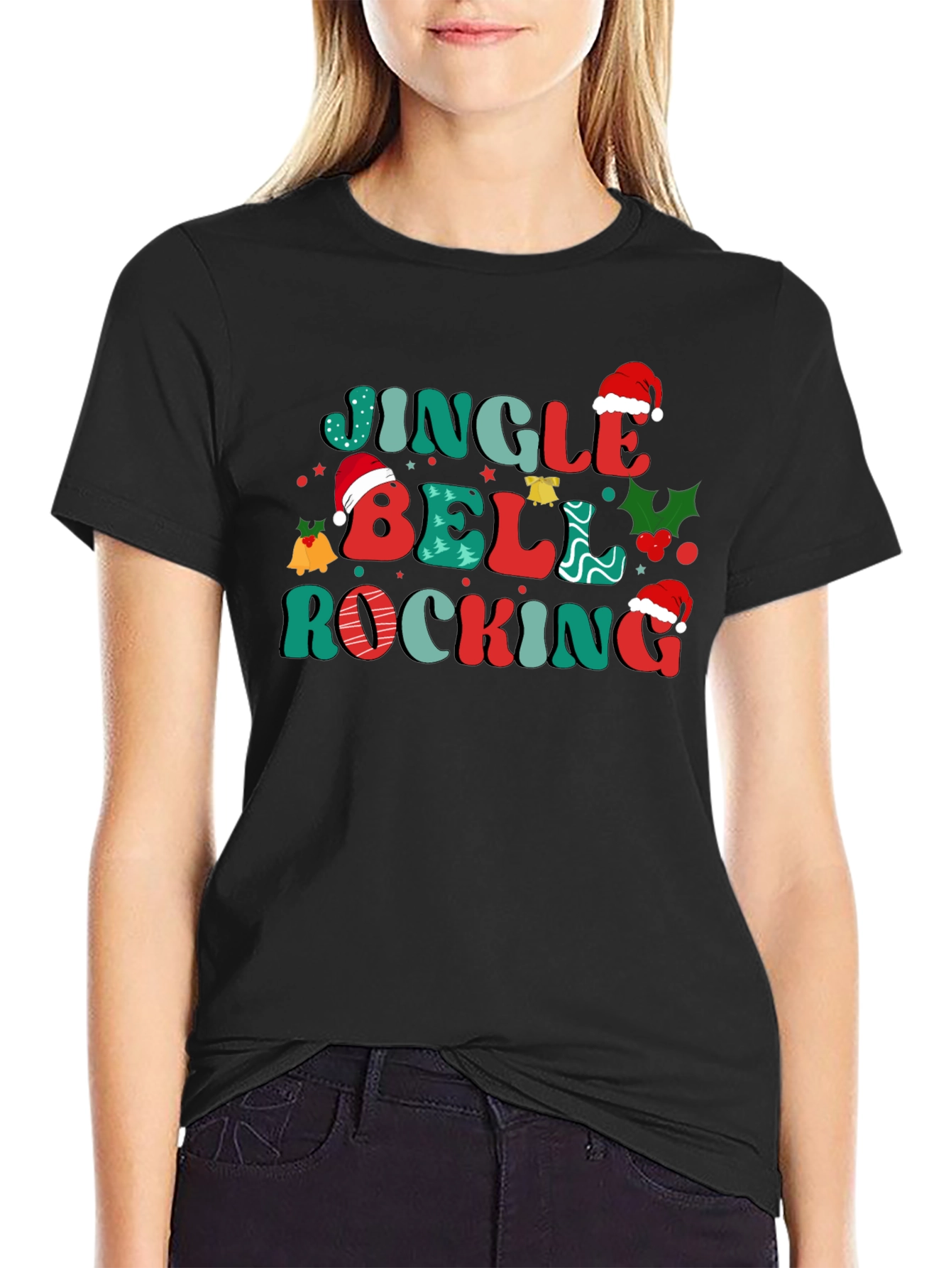 Jingle Bell Rocking Christmas Graphic Tee