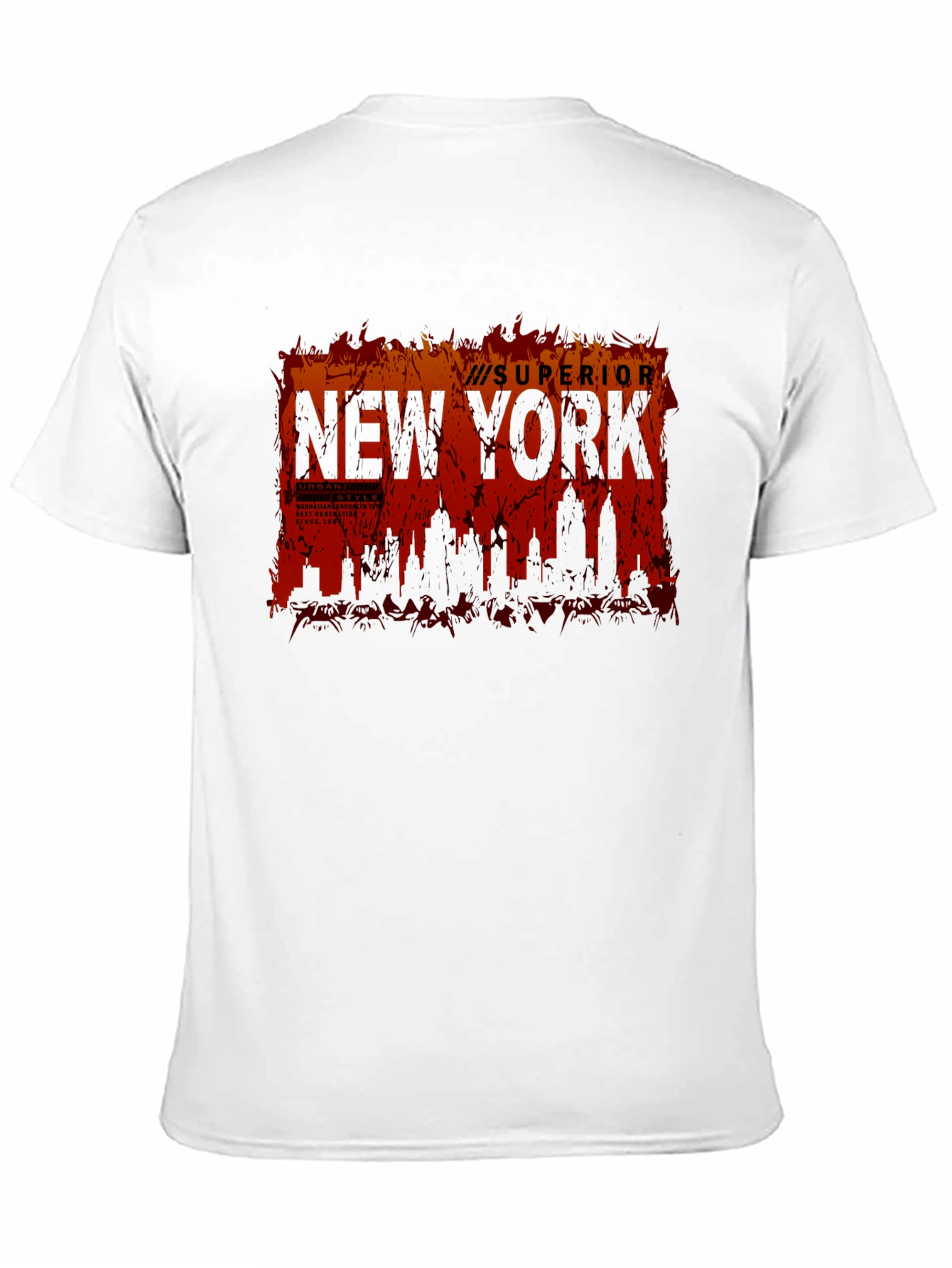 Superior New York Skyline Graphic T-Shirt