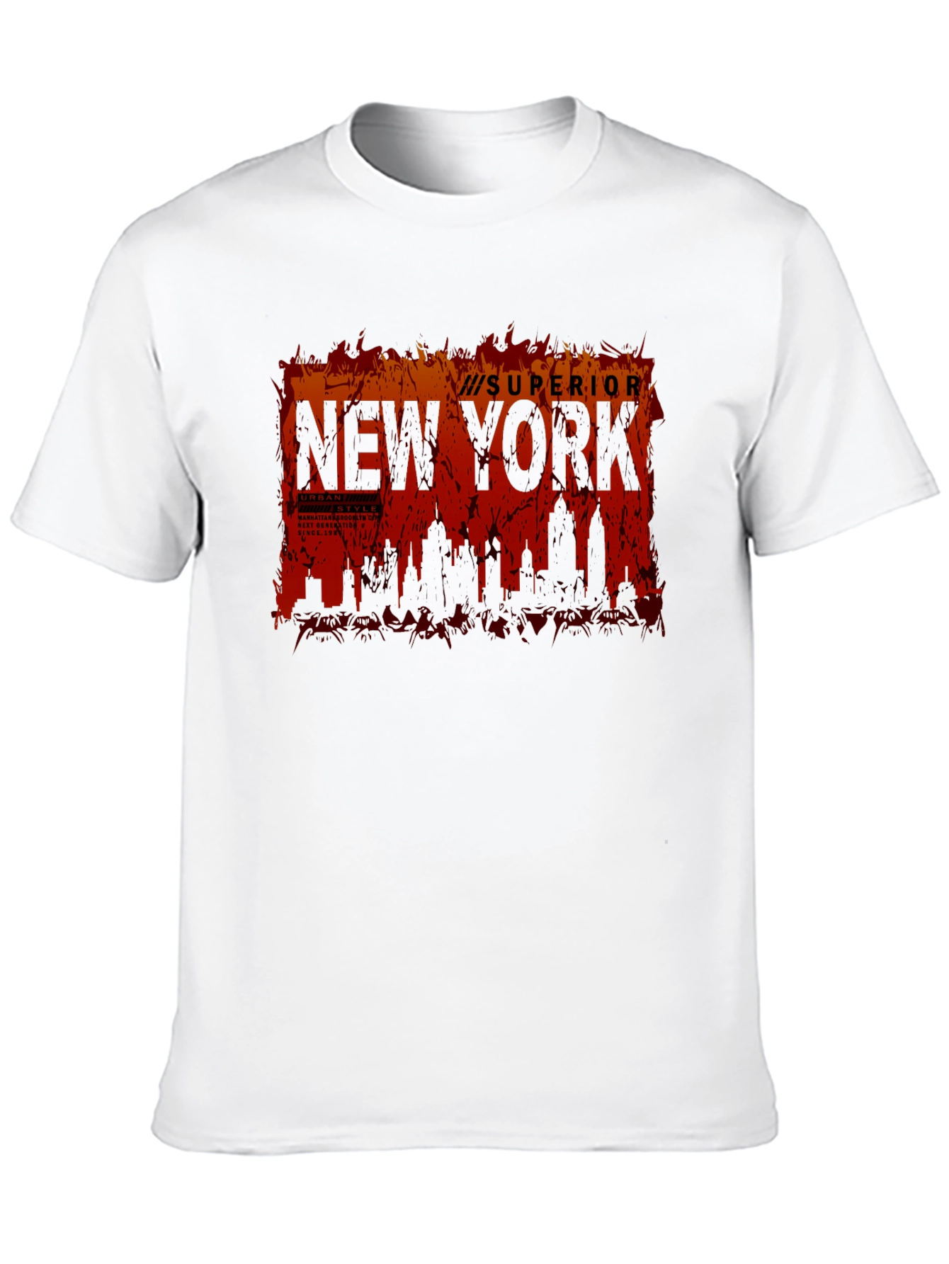 Superior New York Skyline Graphic T-Shirt