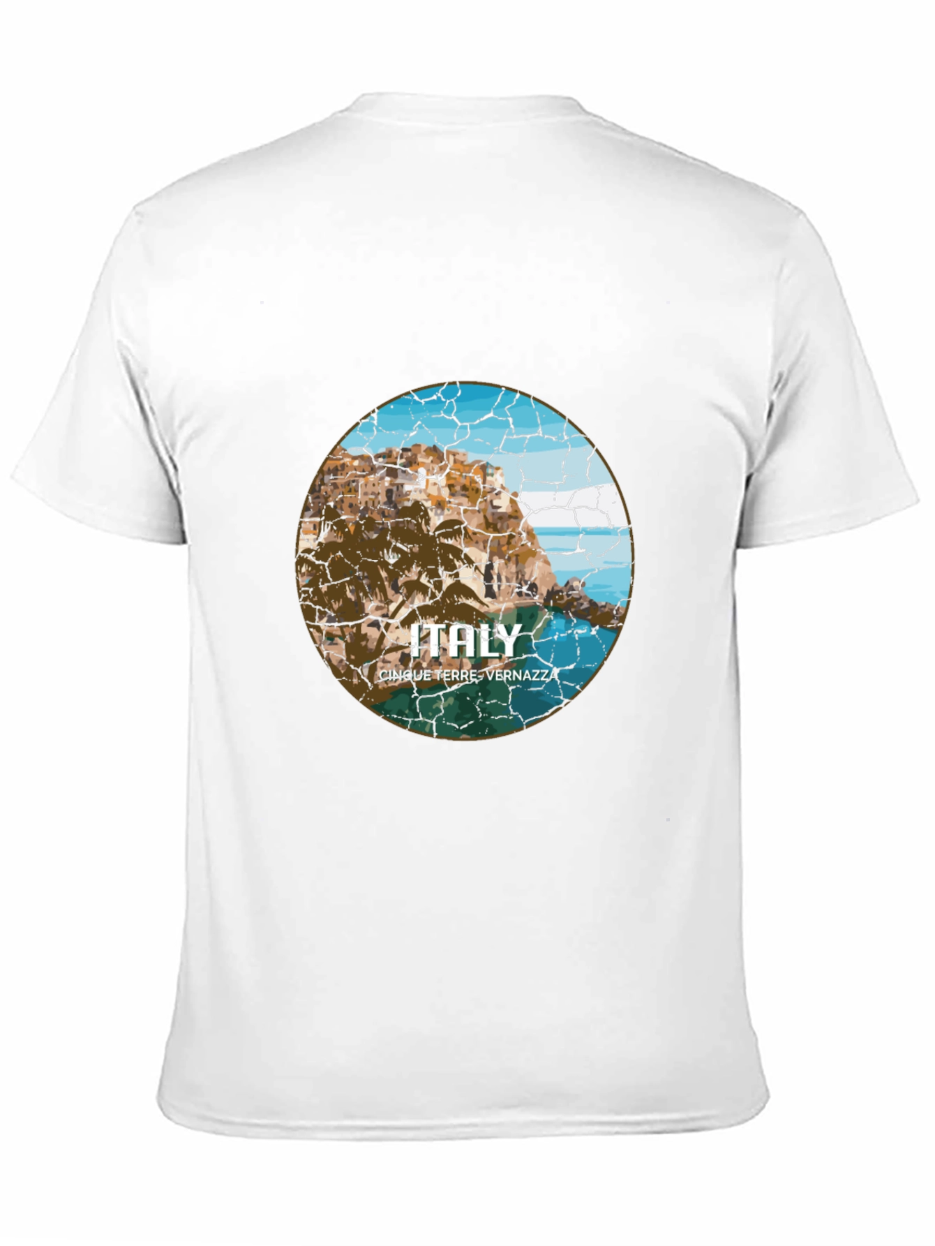 Italy Cinque Terre Vernazza Black T-Shirt