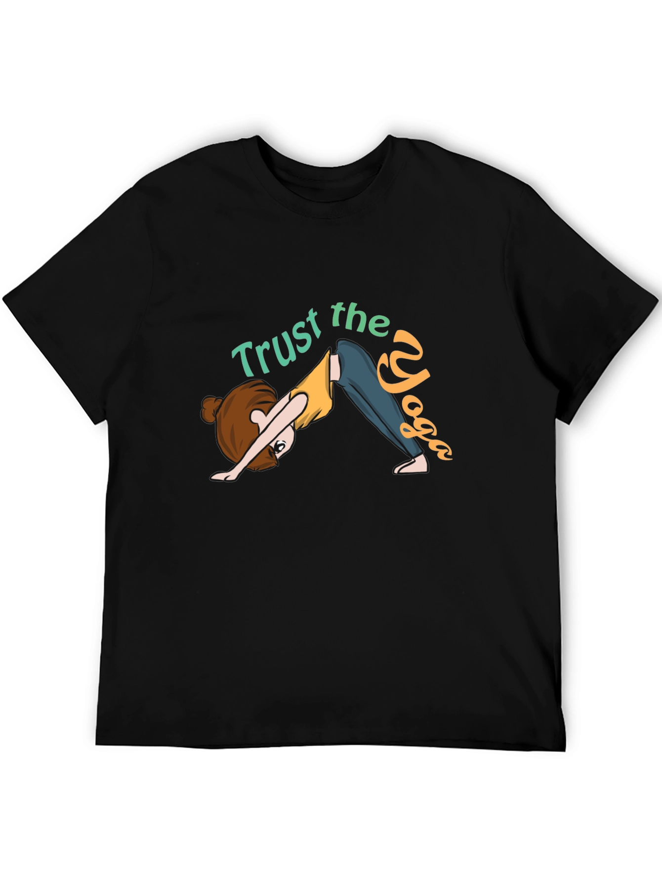 Trust the Yoga Black Graphic T-Shirt
