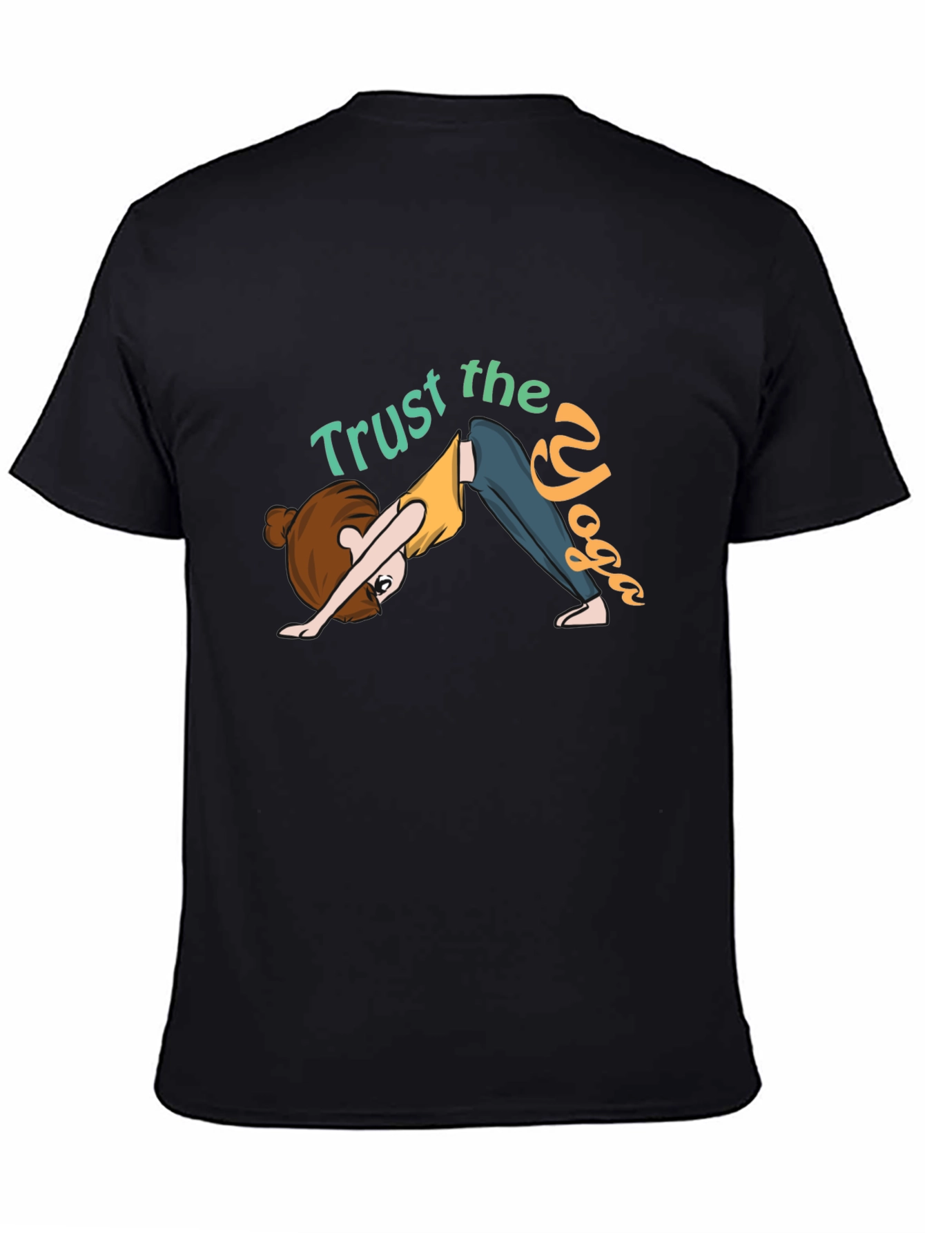 Trust the Yoga Black Graphic T-Shirt