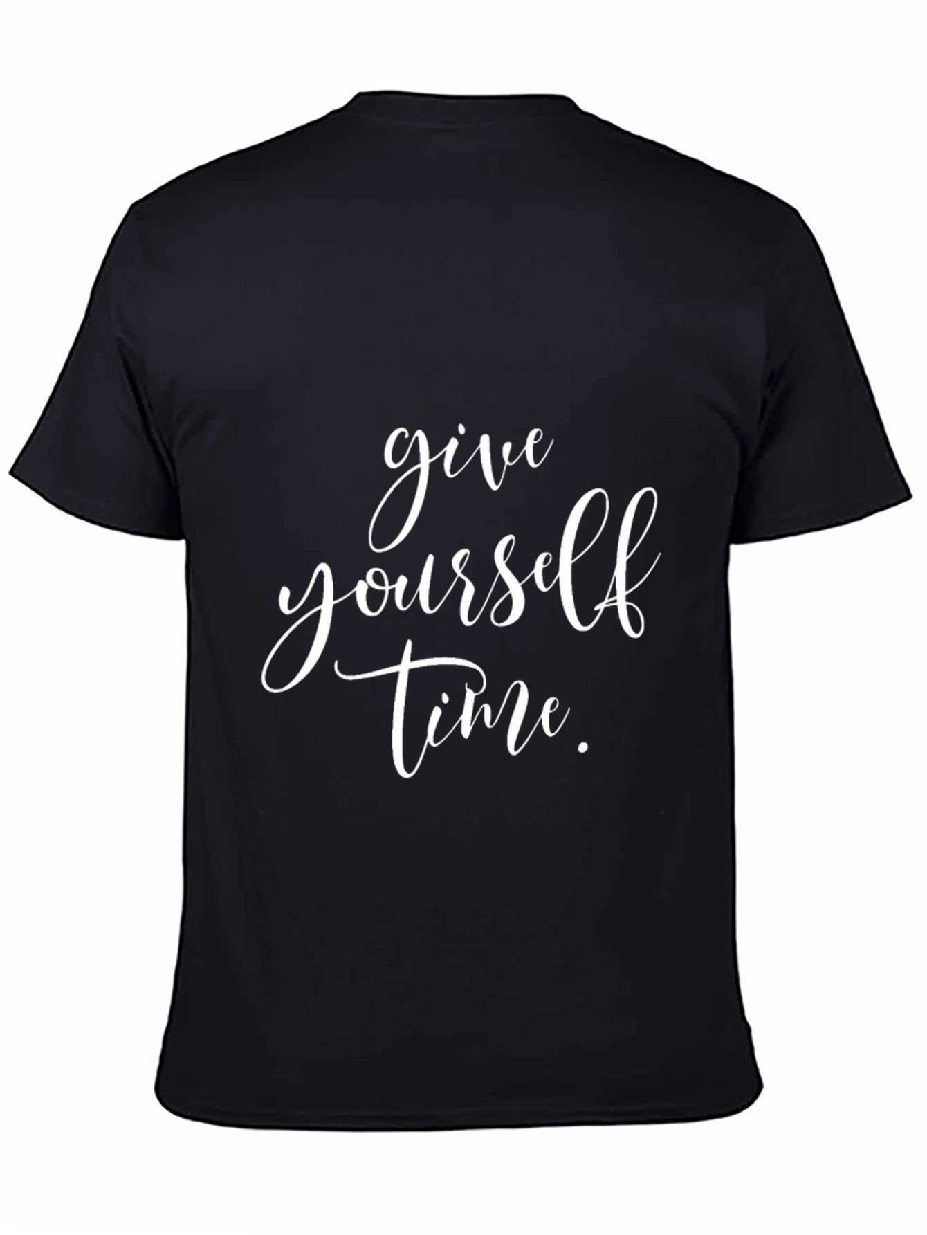 Give Yourself Time Graphic T-Shirt - Black