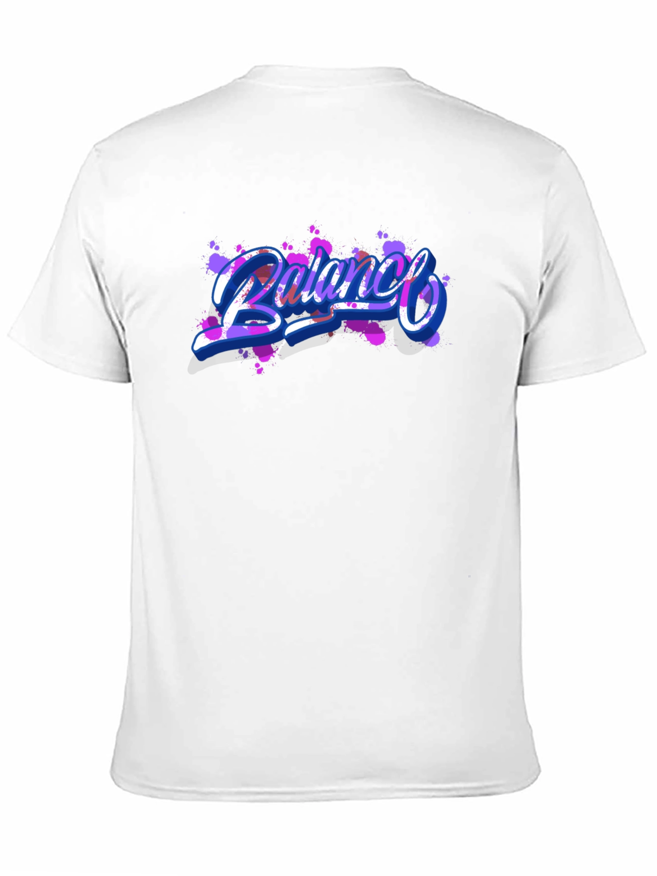 Balance Graphic Print Black T-Shirt